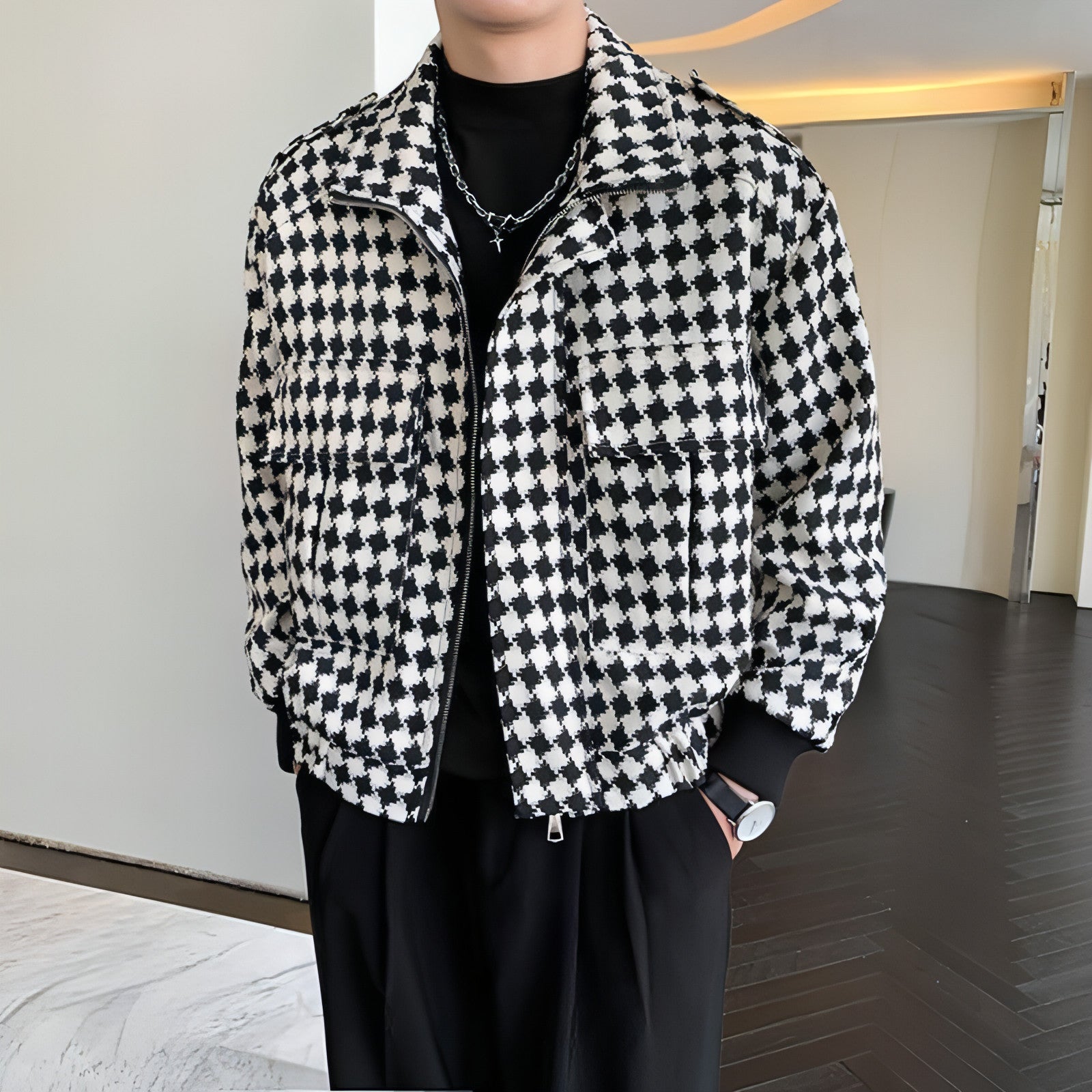 Chaqueta corta de alta calidad para hombre