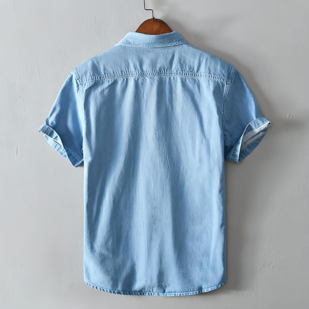 Camisa de vestir de algodón para hombre