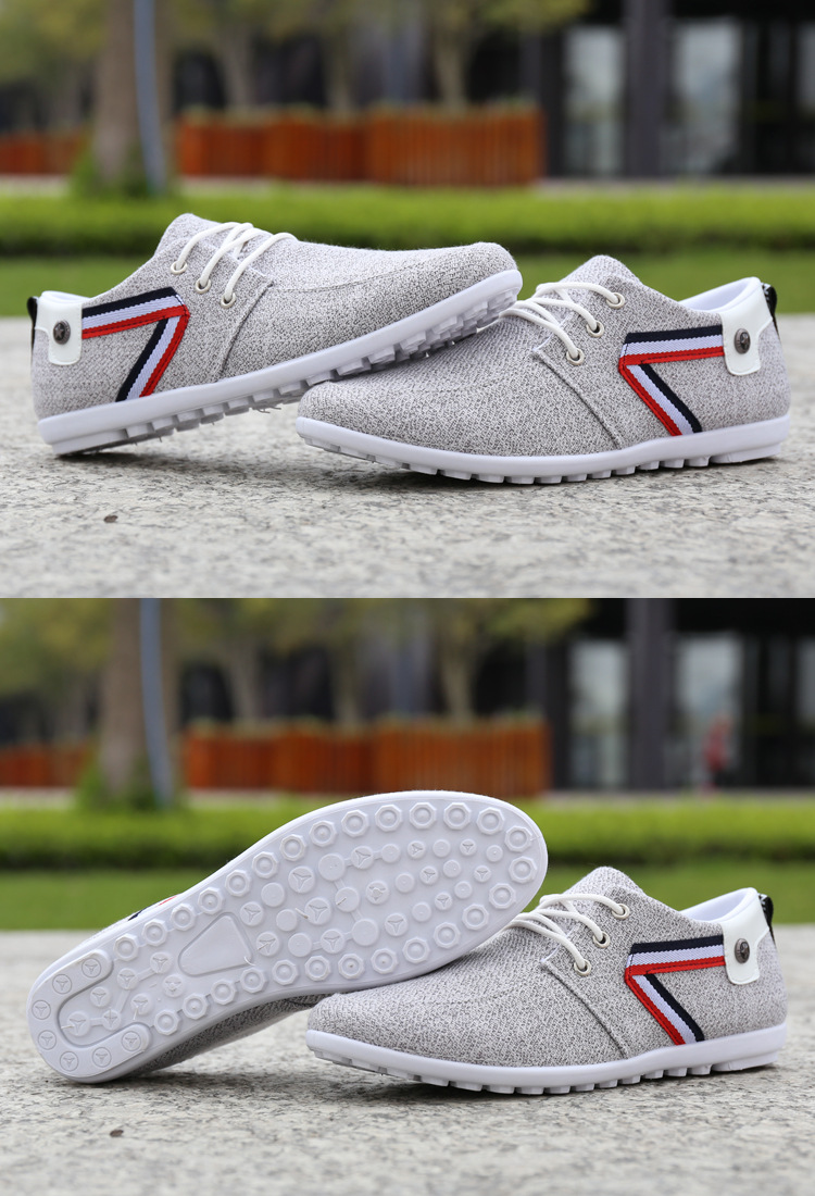 Zapatos de lona con suela blanda para hombre