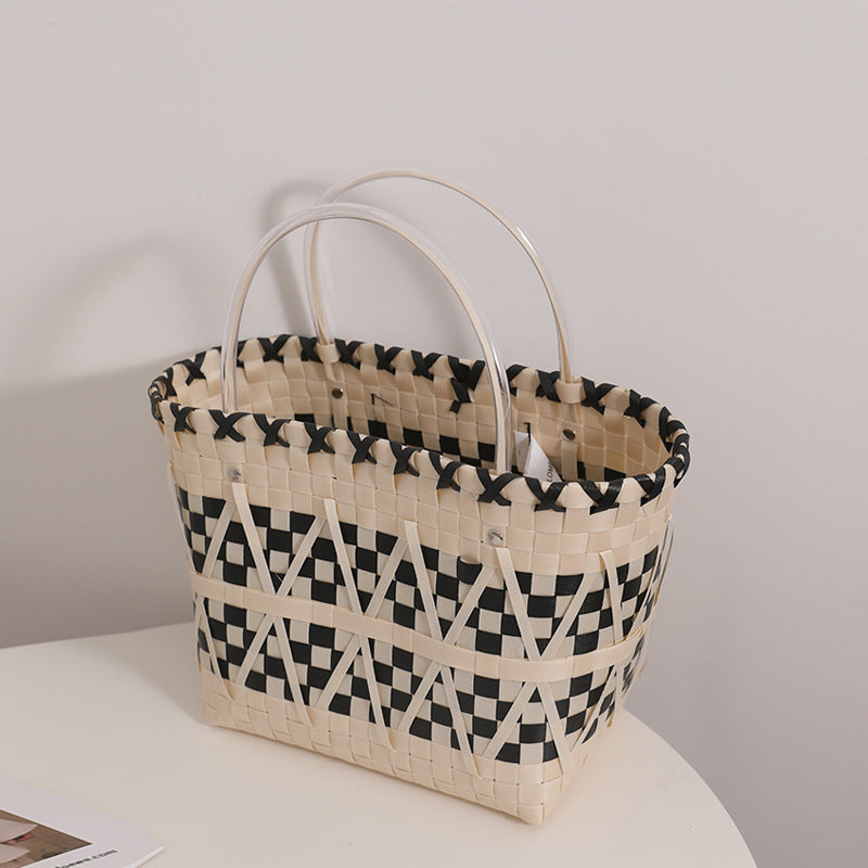 PandaWeave™ Handbag – Natural Chic Basket Edition