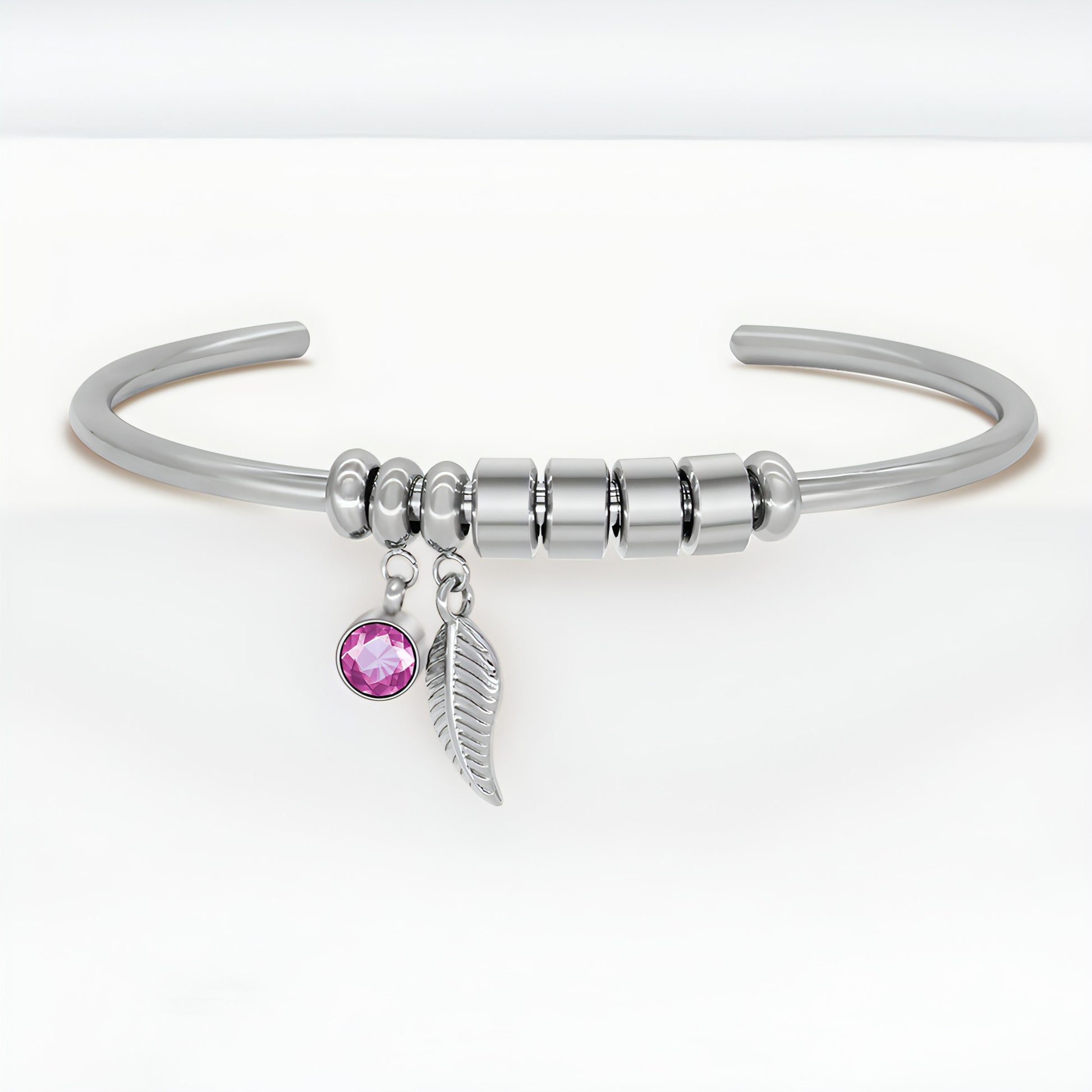 LuxeJewels™ – Birthstone Initial Bracelet