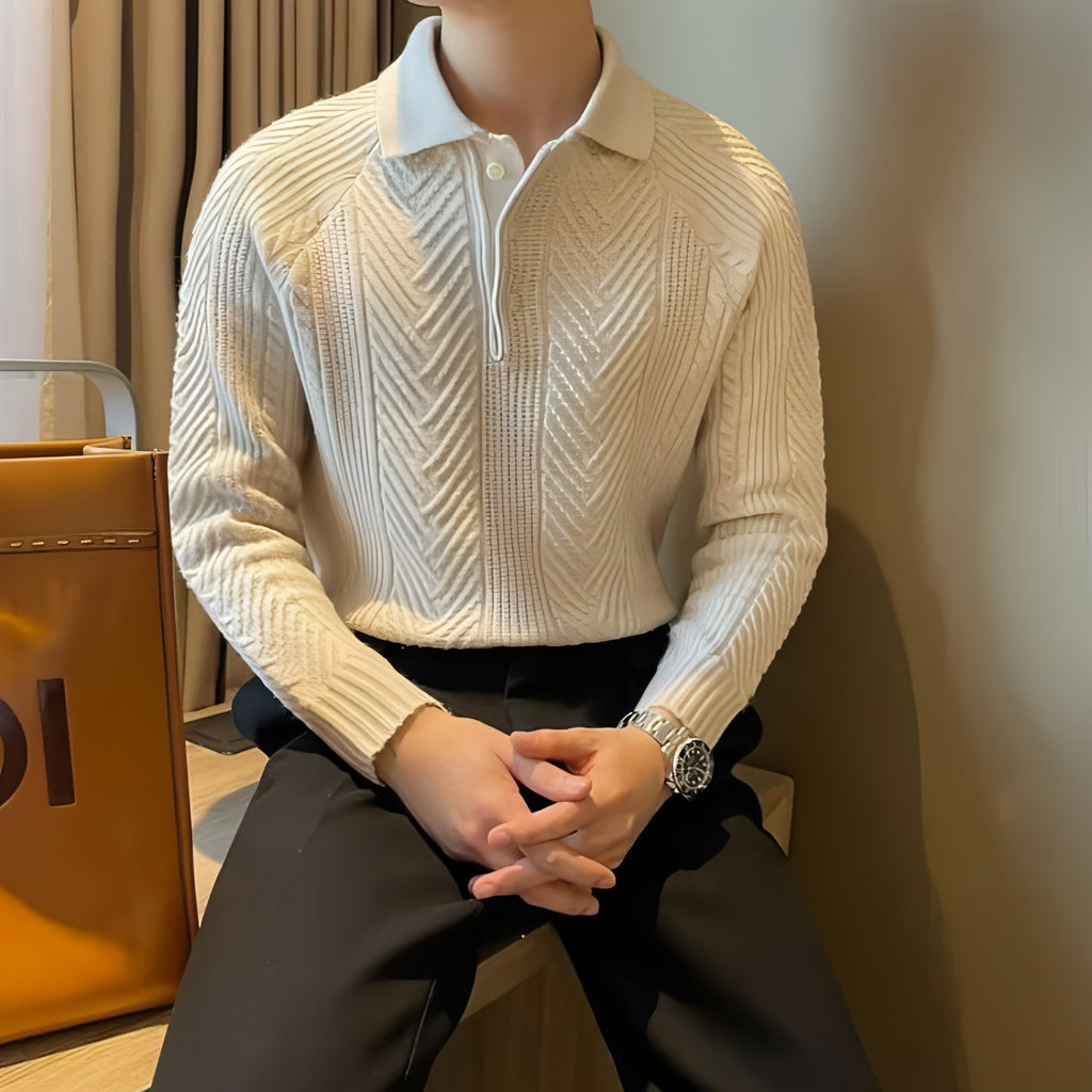 Sweater de suéter masculino de base térmica de inverno