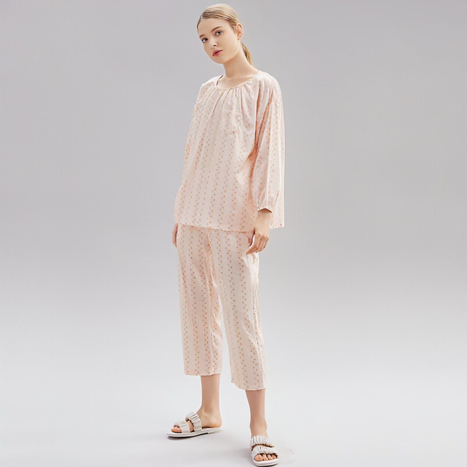 Women's Cotton Pajamas Spring Long-sleeved Homewear Thin New