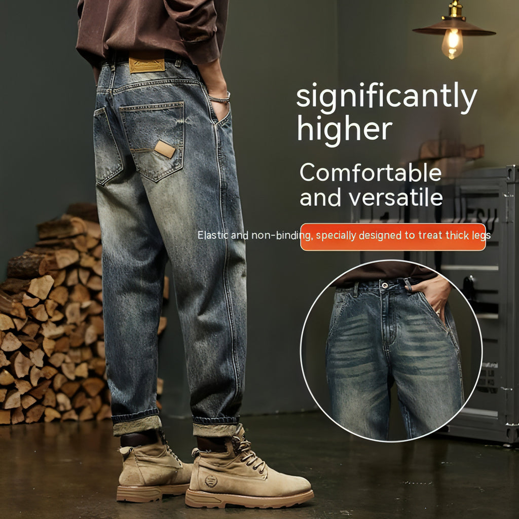 Pantalones cargo rectos y holgados para hombre (jeans)