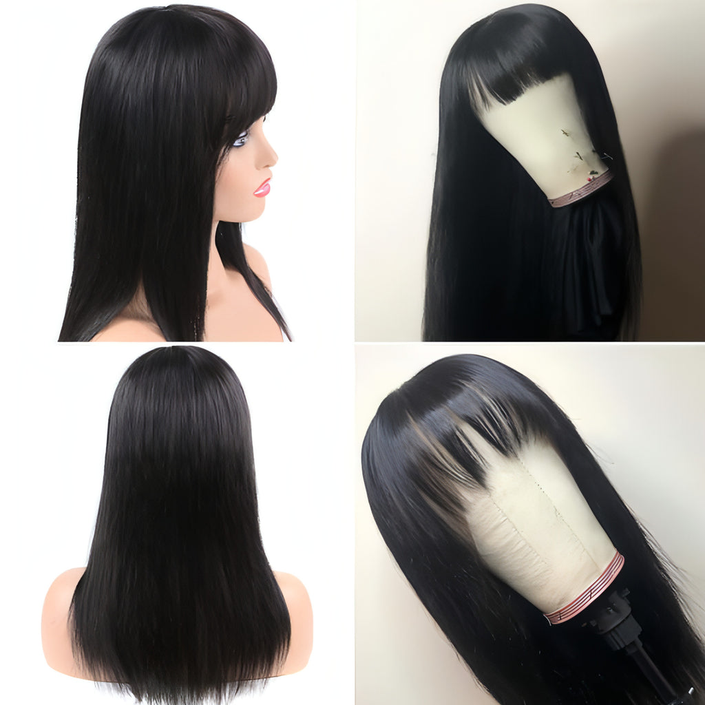 LuxeWave - Real hair wig headgear NOIR