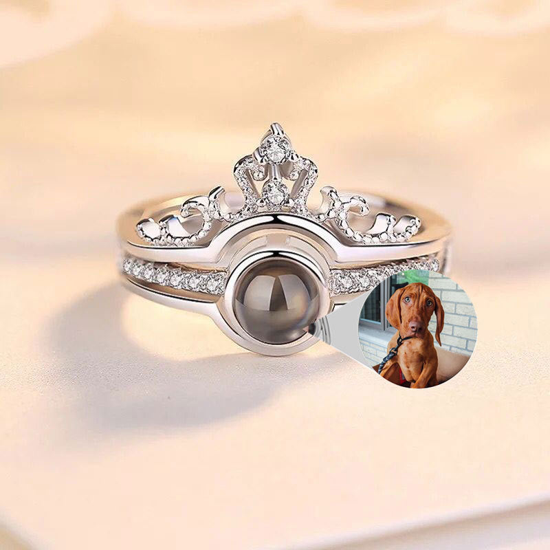 LuxeJewels™ – 925 Projection Ring with Personalized Photo