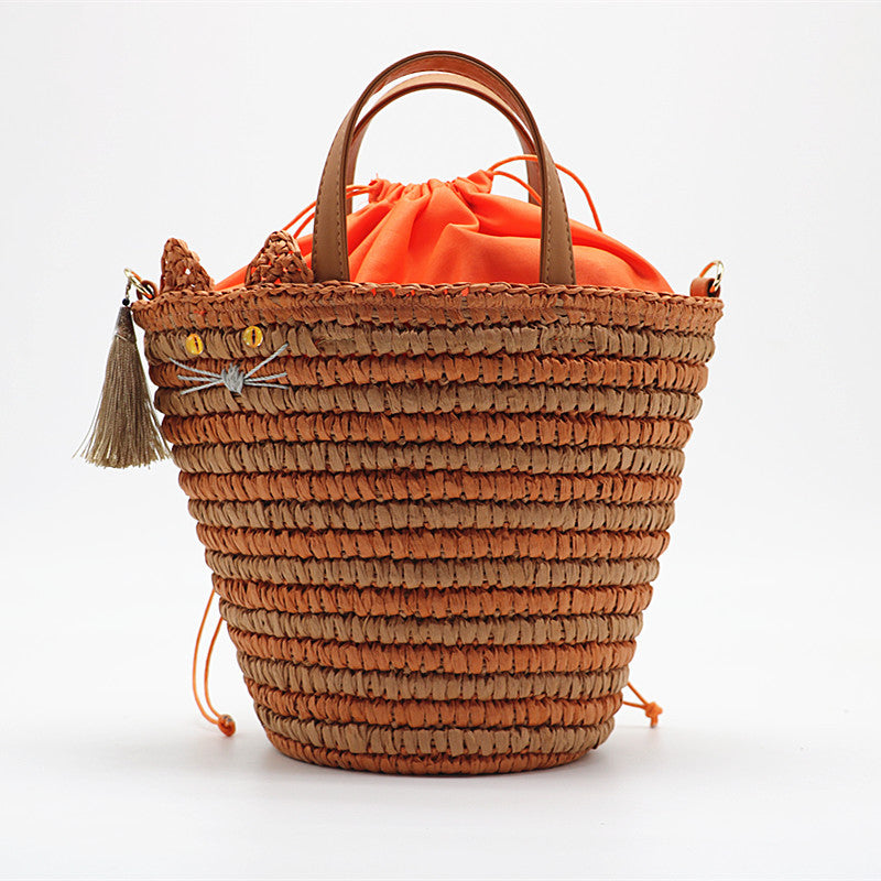 SolunaWeave™ – Meow Fringe Tote