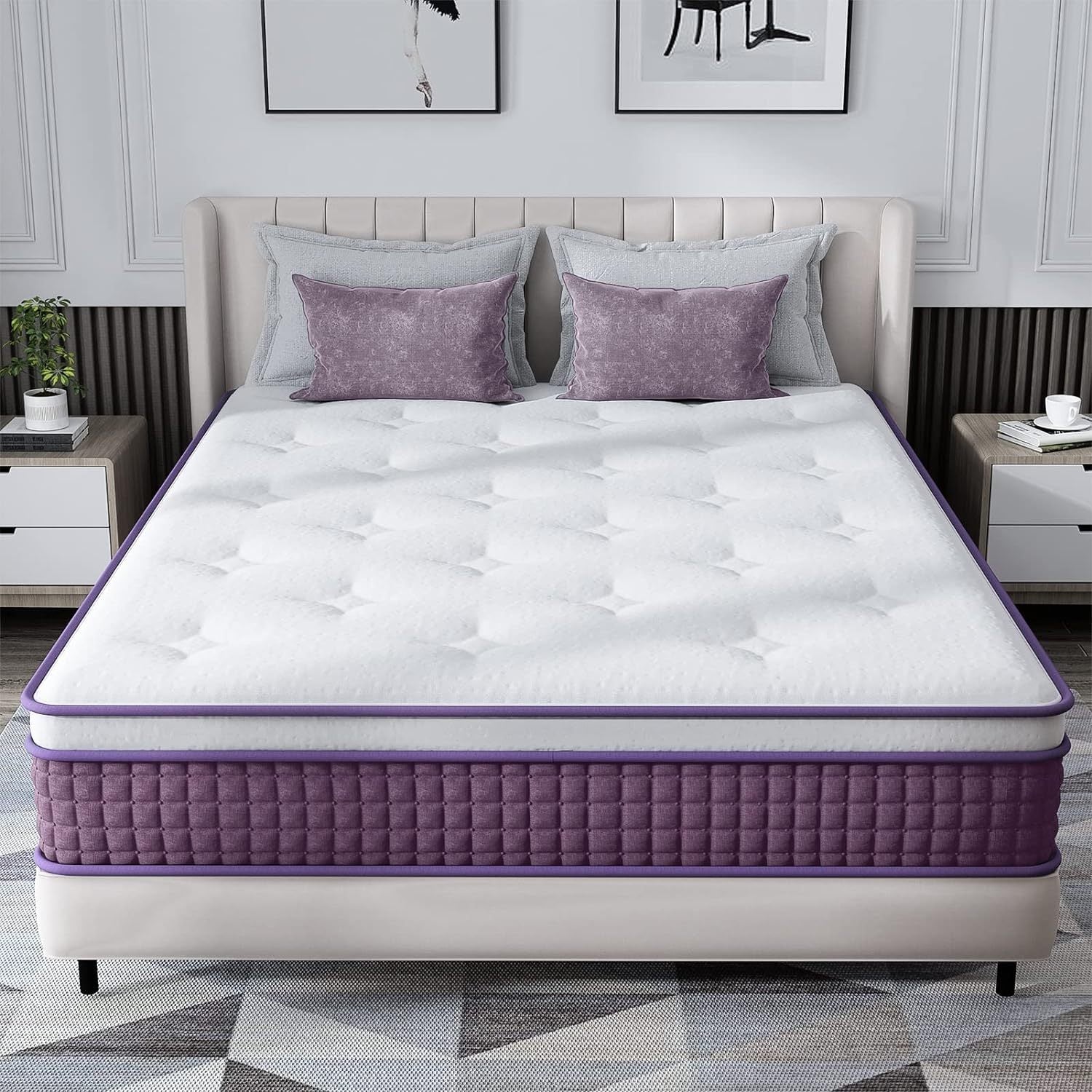 LuneluX_Sleep – 12-Inch Hybrid Mattress with Pocket Springs | Medium Soft | Boxed Comfort