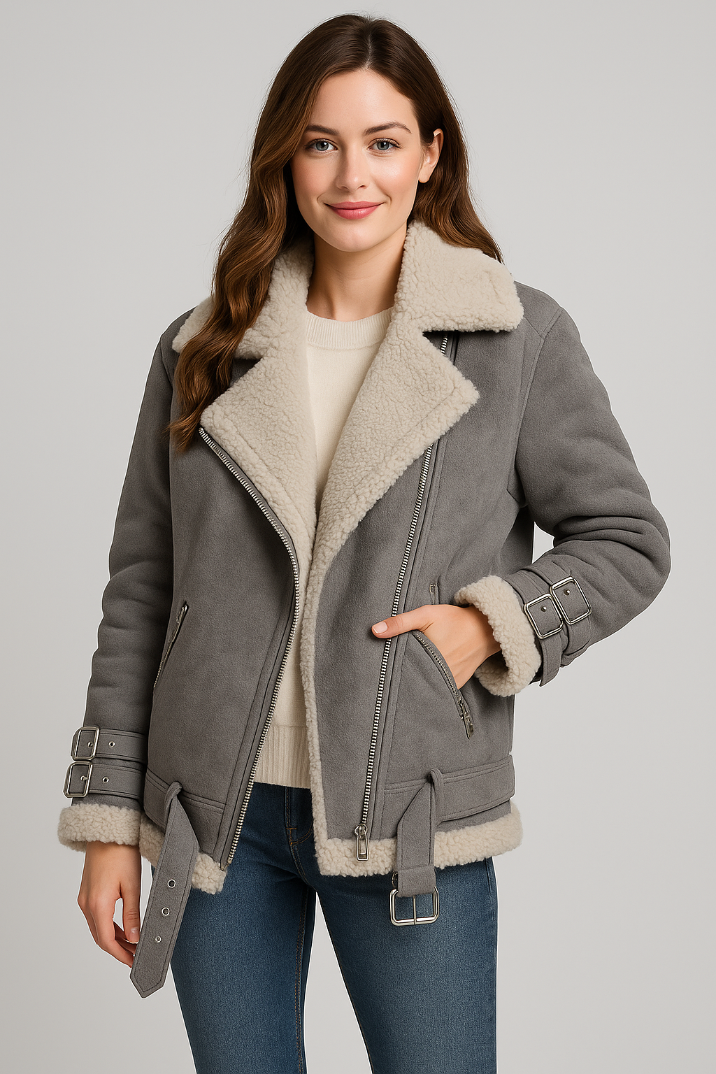 A1. Jacke Damenmantel Winter Oberbekleidung Mode Übergröße Mantel für Frauen Dicke Damen Herbstjacke