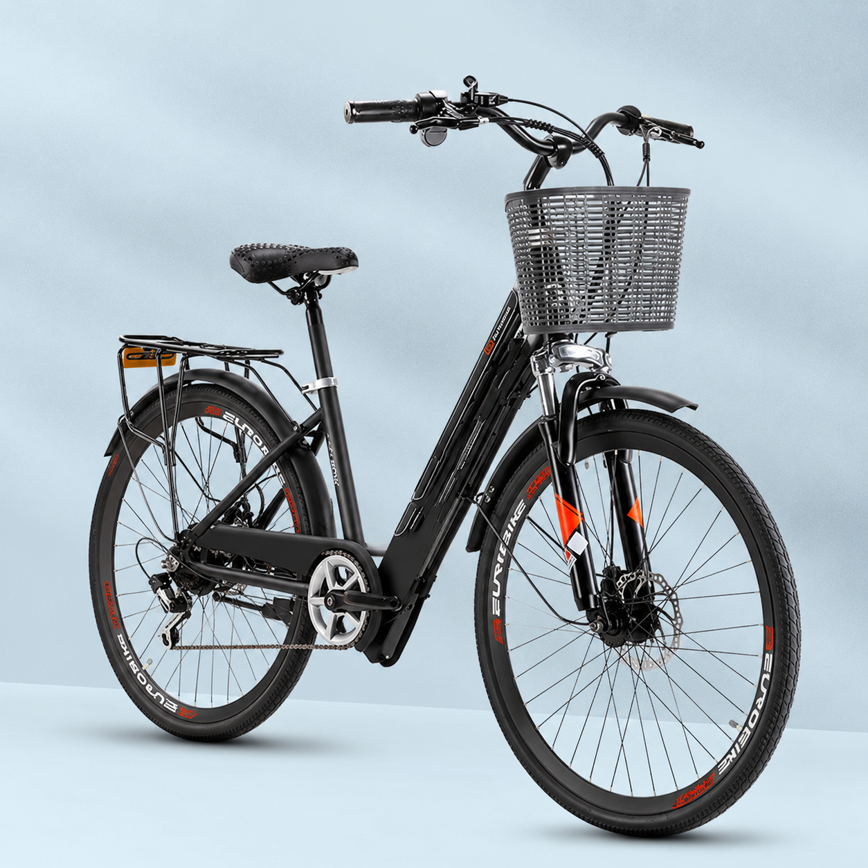 Wolfshunter 26 Inch Electric City Bike with 350W Brushless Motor and Lithium Battery