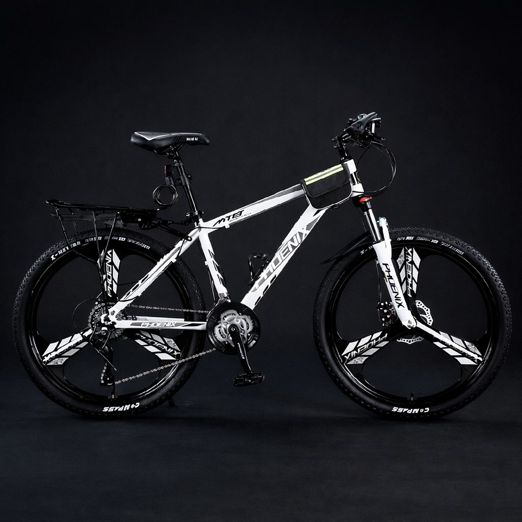 PHOENIX™ Variable Speed Mountain Bike – 24/26 Inch Hardtail MTB with Dual Disc Brakes