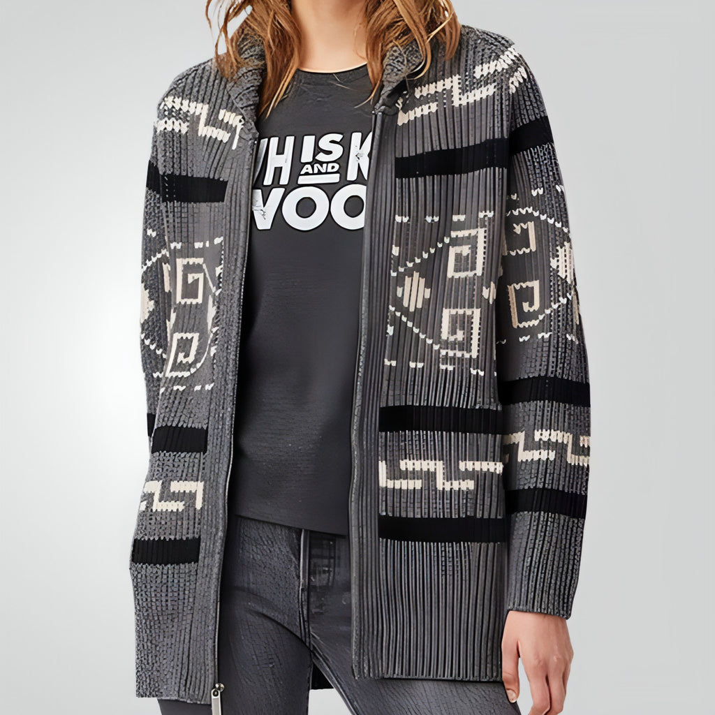 Suéter jacquard de otoño e invierno para mujer