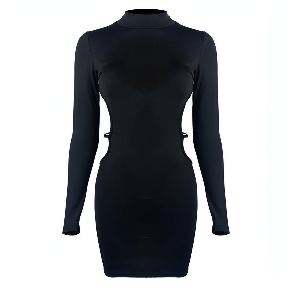 Vestido tubo con escote pronunciado para mujer