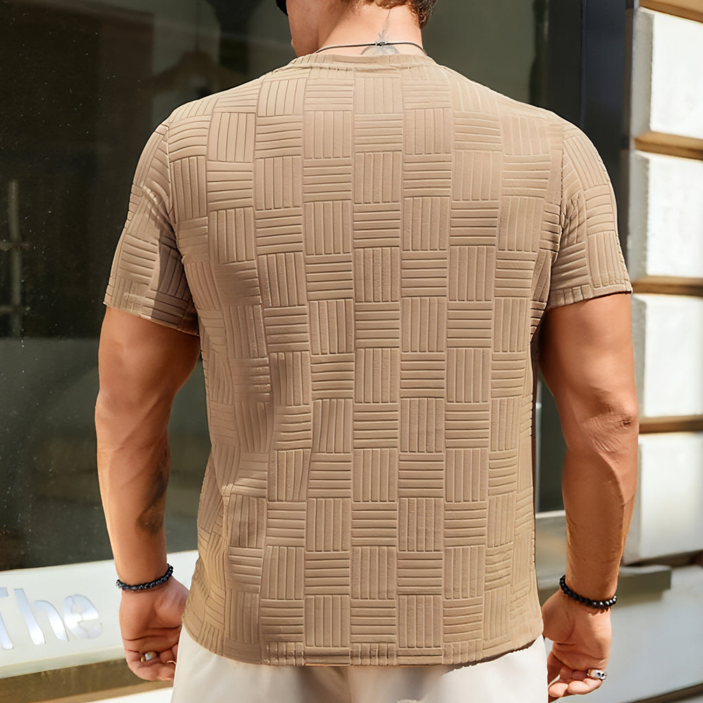 Camiseta de manga corta de moda informal para hombre