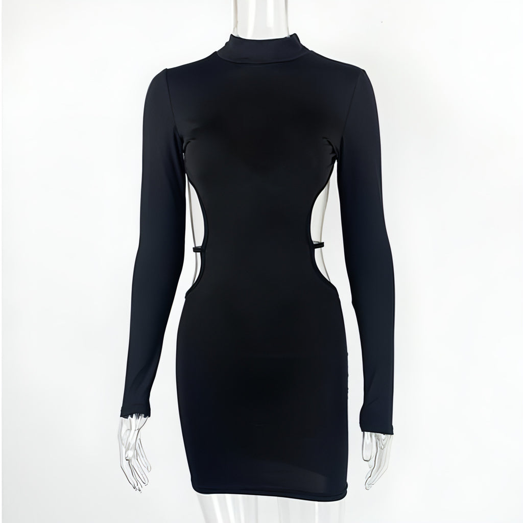 Vestido tubo con escote pronunciado para mujer
