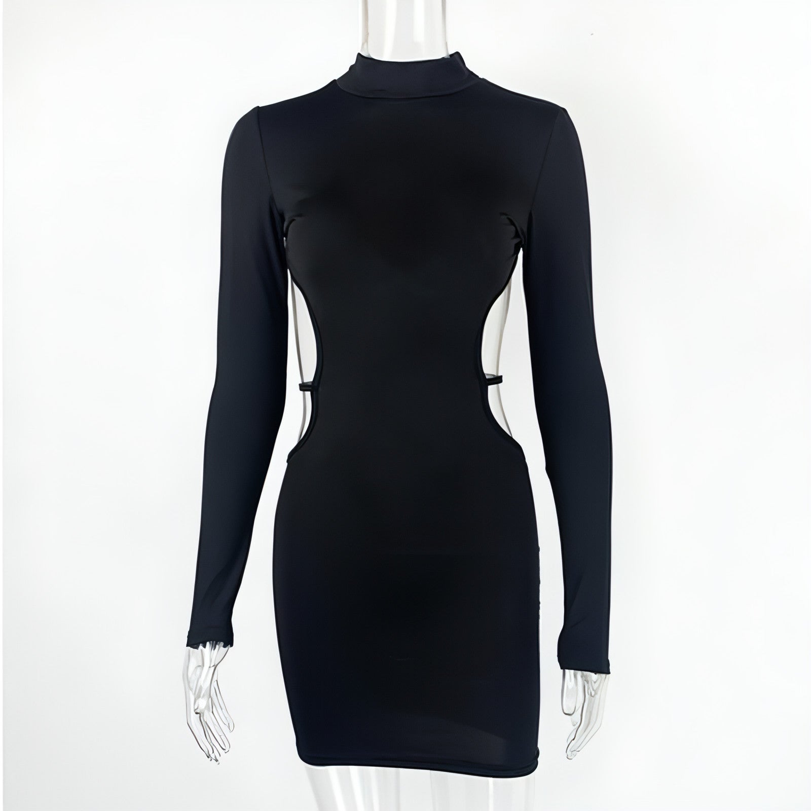 Vestido tubo con escote pronunciado para mujer