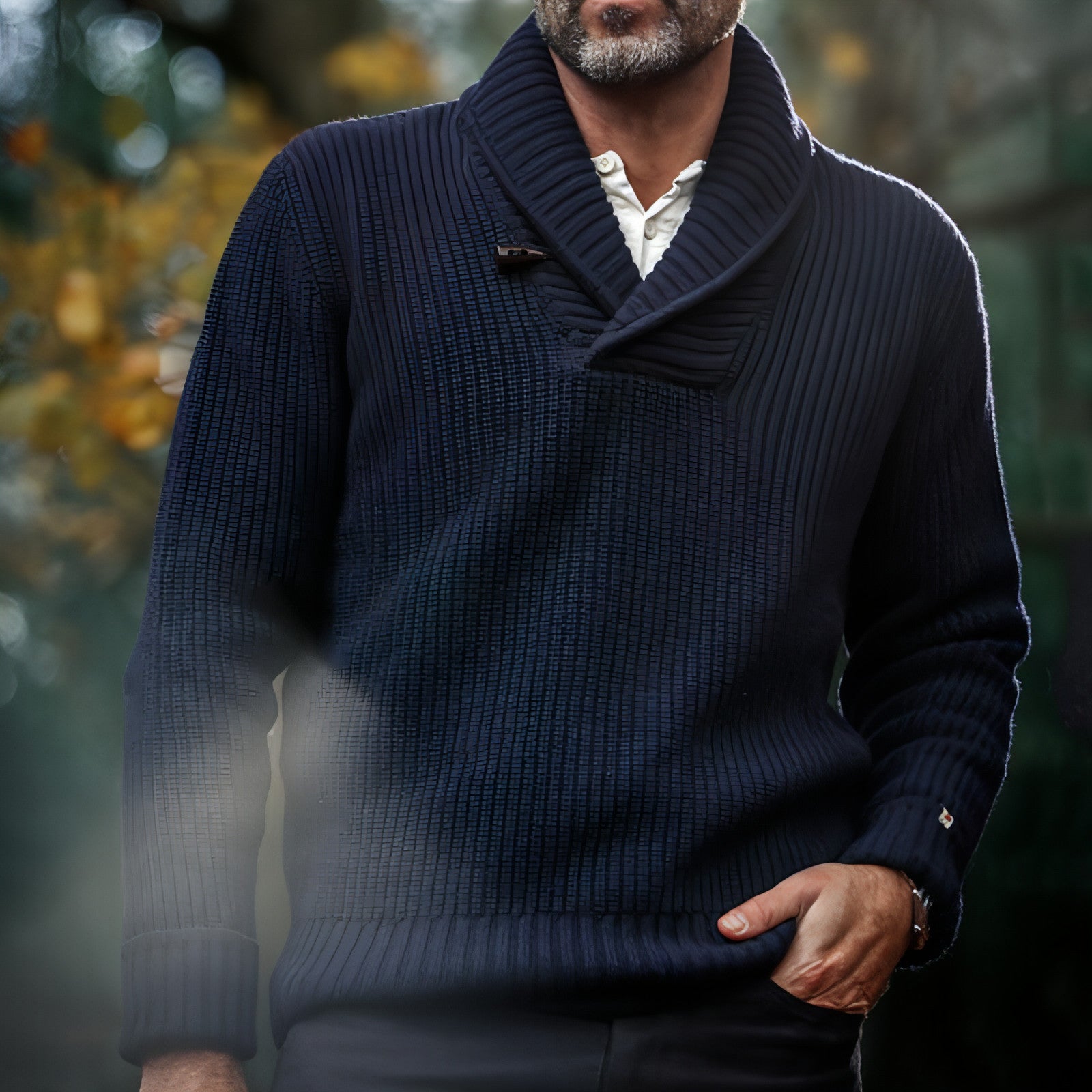 Top con cremallera vintage europeo y americano para hombre