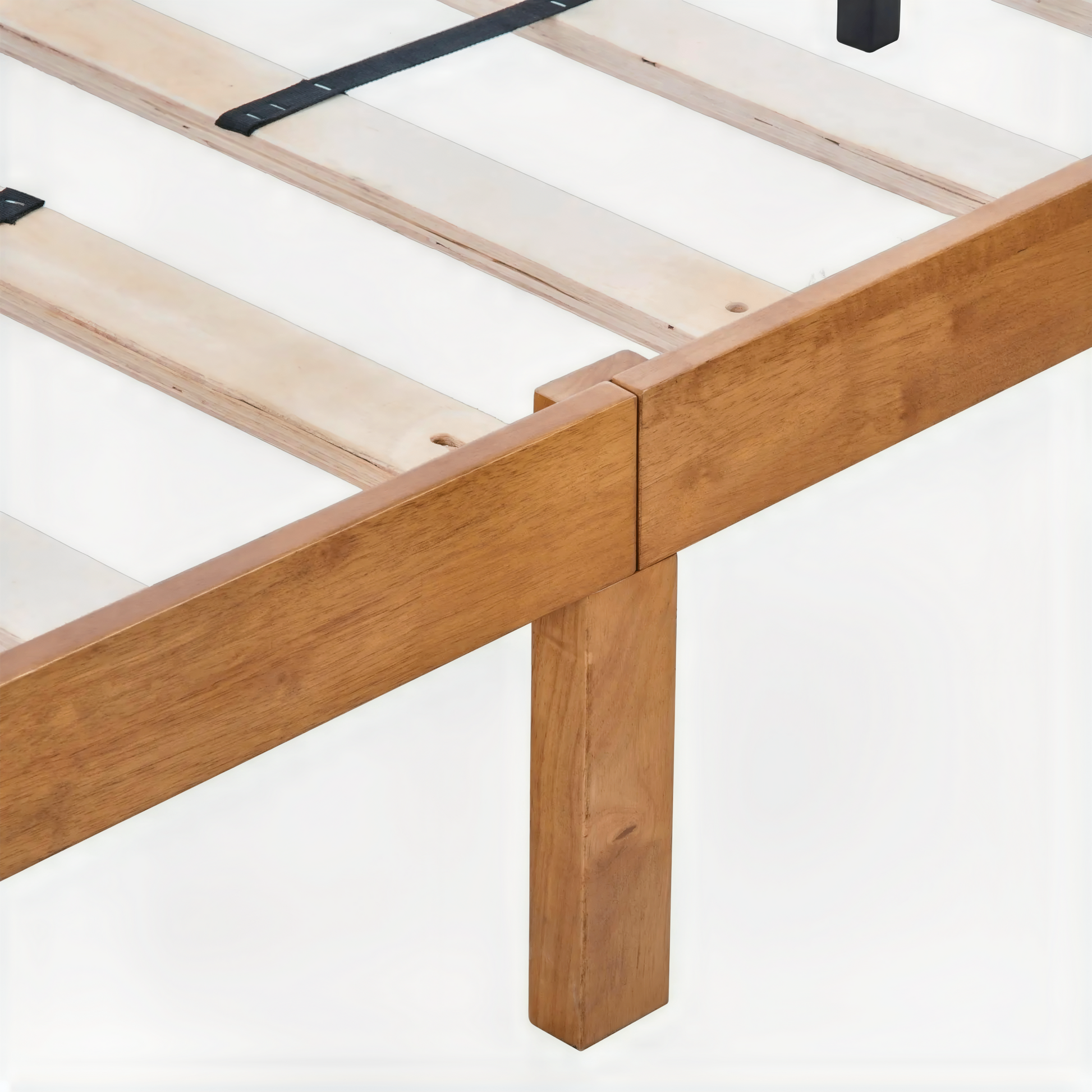LuneluX_Home – Queen Size Solid Wood Platform Bed Frame