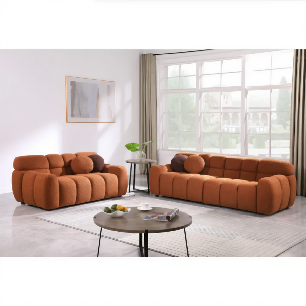 LuneluX_Home – 65" Bouclé Marshmallow Sofa | U.S. Comfort Edition