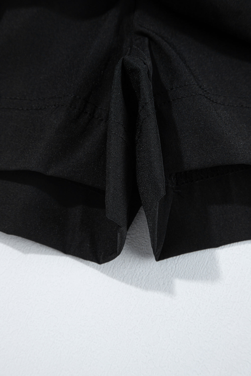 Black Cargo Pocket Elastic Waist Active Casual Skort