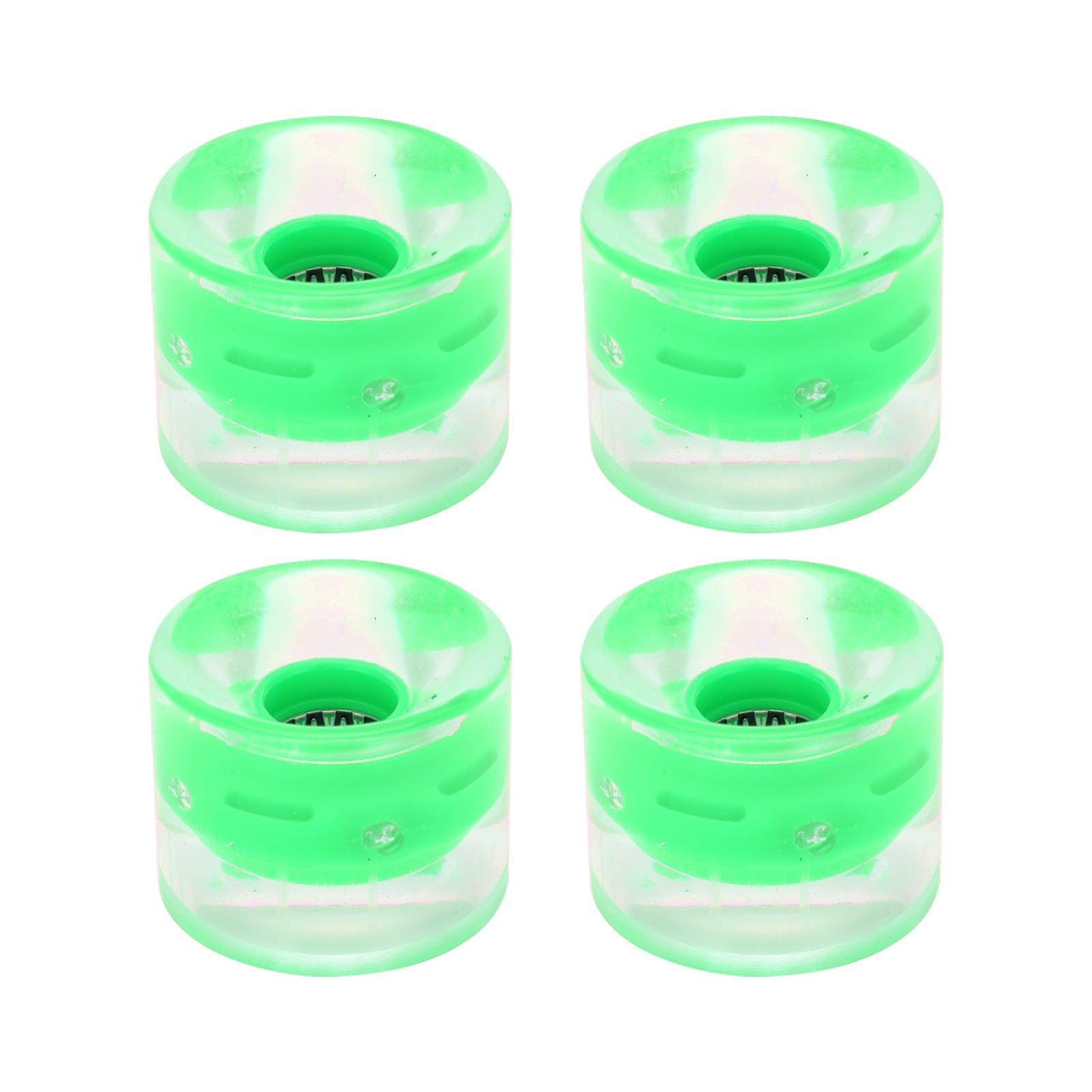 Wheel 78A 60x45mm HighElastic Skateboard Flash Wheel PU Filling for Longboard Cruiser Board(Green )