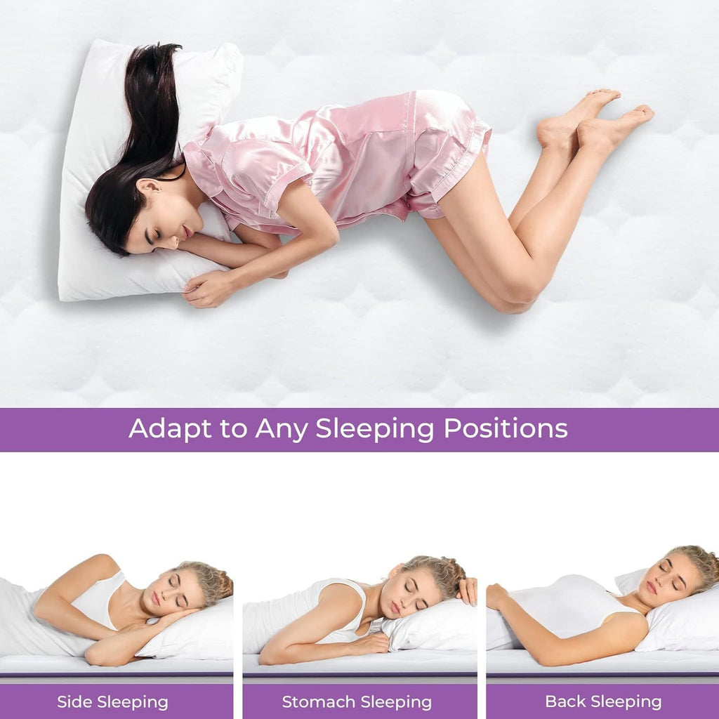 LuneluX_Sleep – 12-Inch Hybrid Mattress with Pocket Springs | Medium Soft | Boxed Comfort