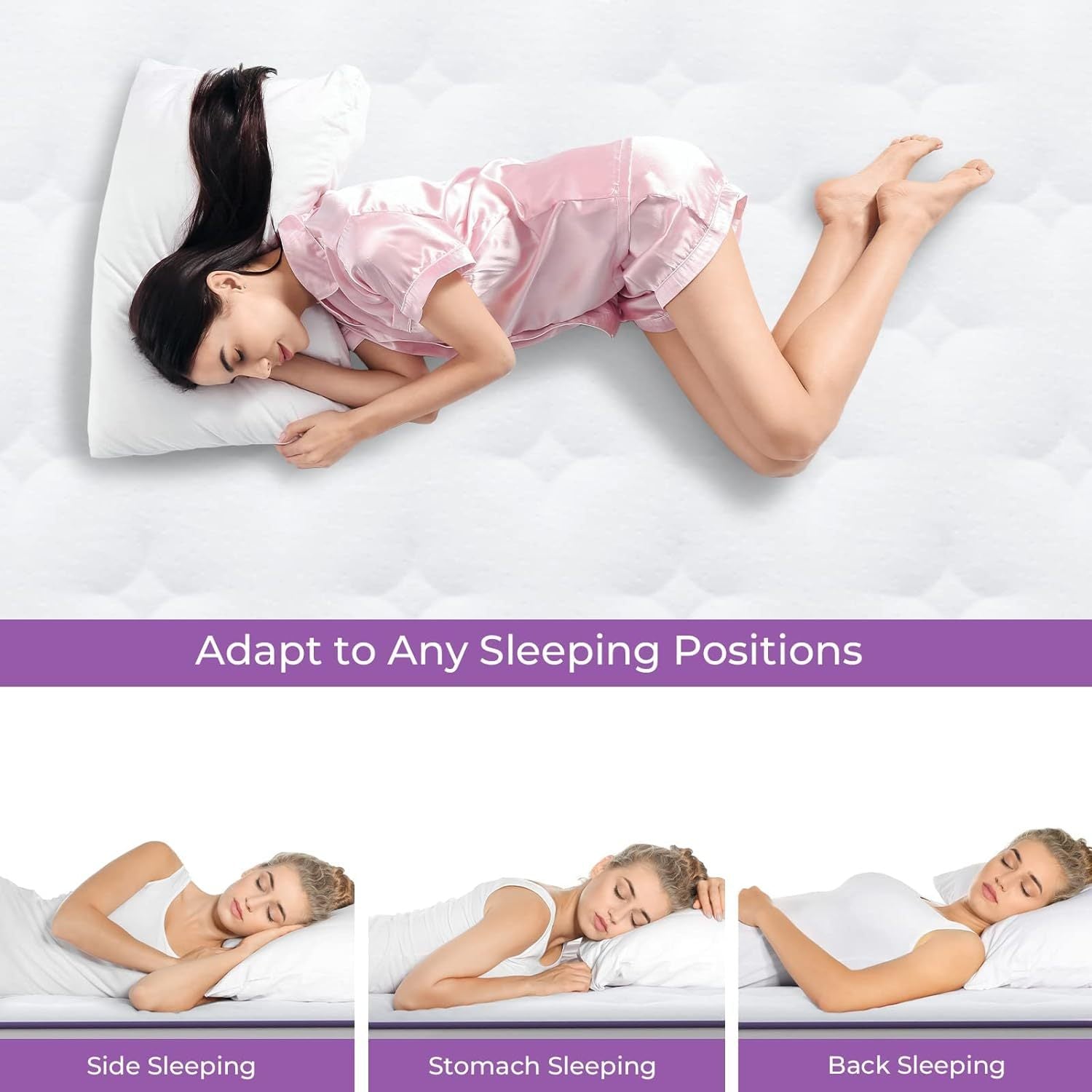 LuneluX_Sleep – 12-Inch Hybrid Mattress with Pocket Springs | Medium Soft | Boxed Comfort
