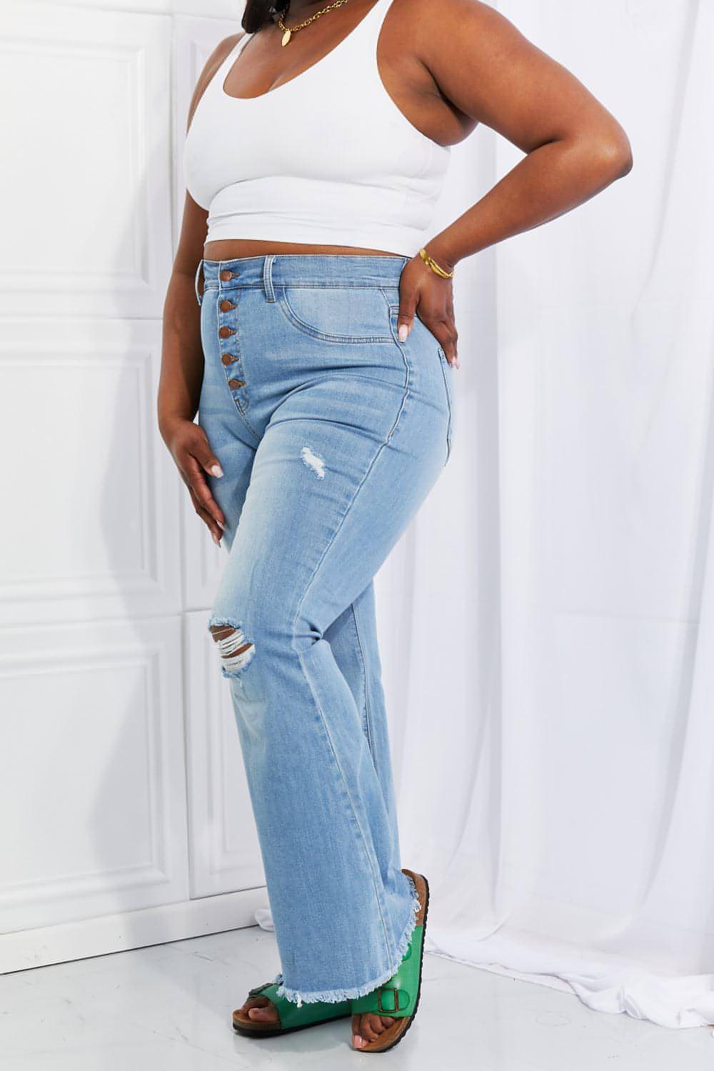 Живые полноразмерные джинсы Jess Flare Jess