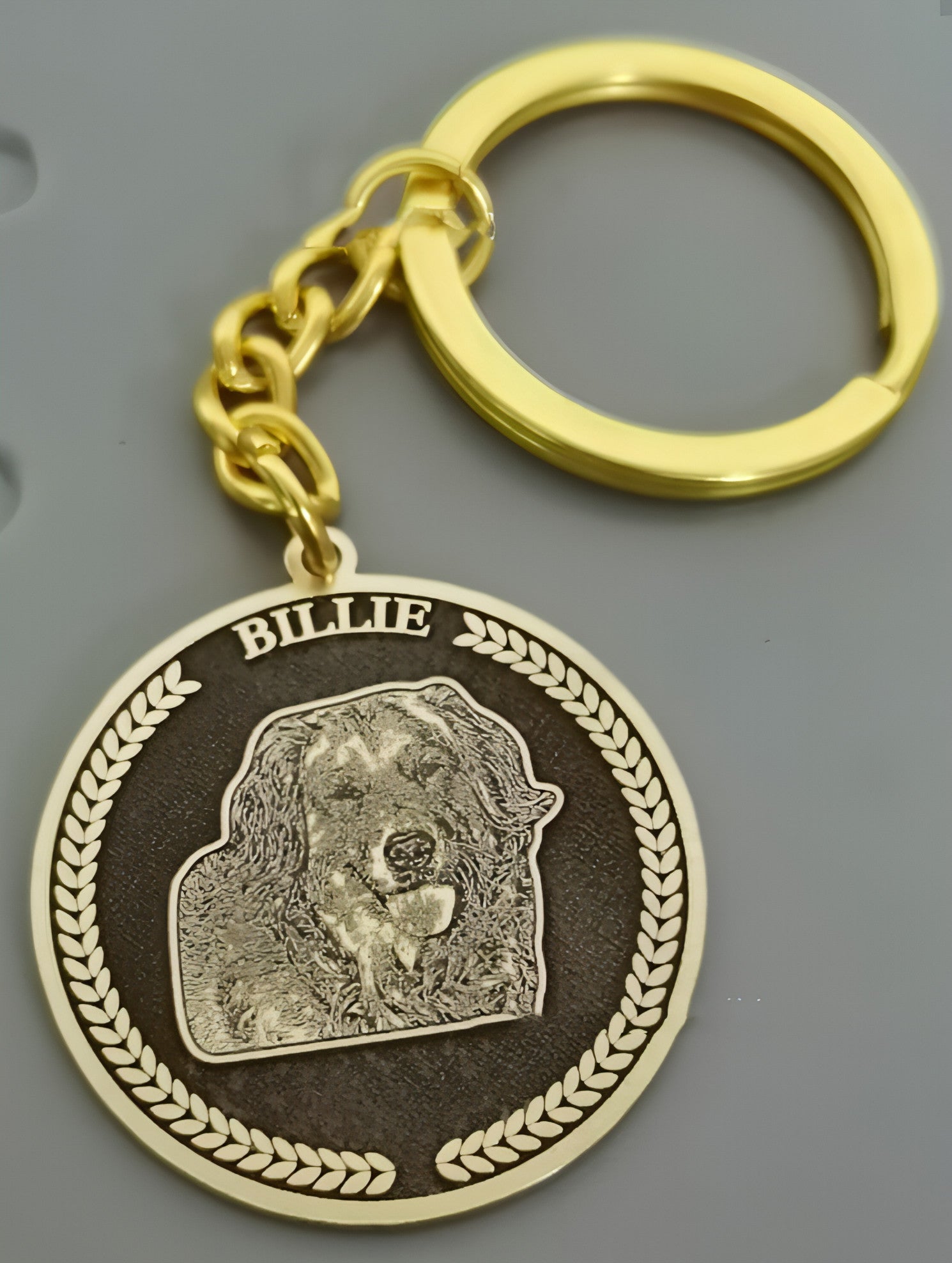 Silver Set Cat And Dog Photo Pet Necklace Name Titanium Steel