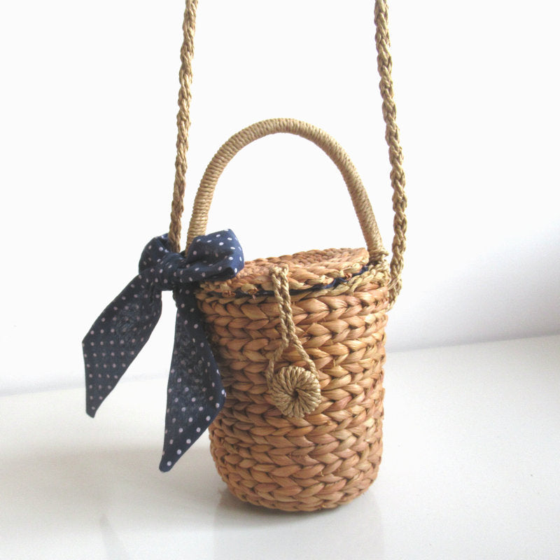CornBelle™ – Mini Cylinder Woven Bag