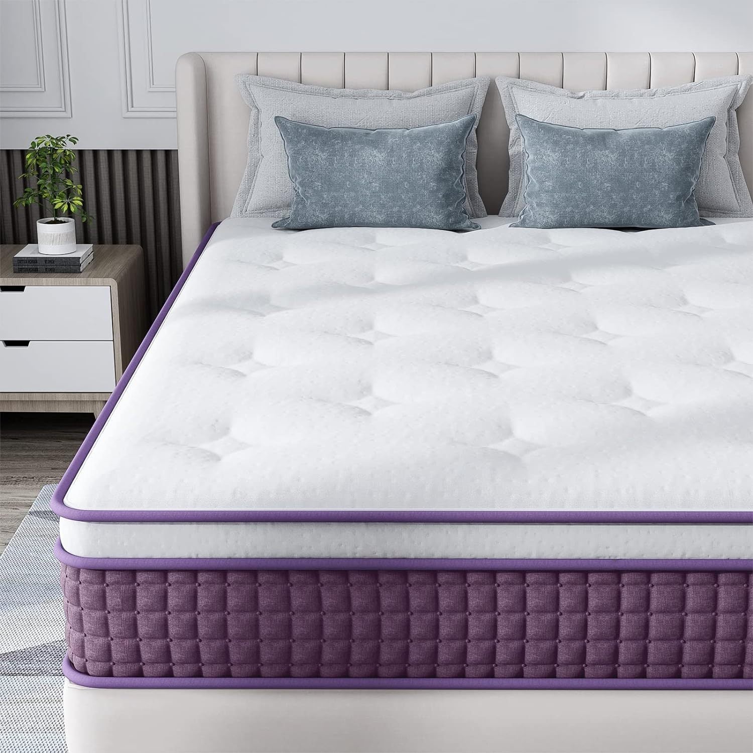 LuneluX_Sleep – 12-Inch Hybrid Mattress with Pocket Springs | Medium Soft | Boxed Comfort