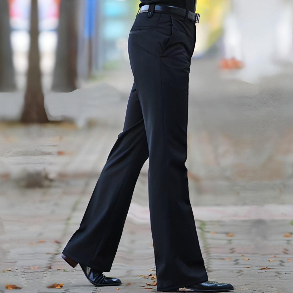 Pantalones de traje rectos de negocios informales para hombre (jeans y pantalones)