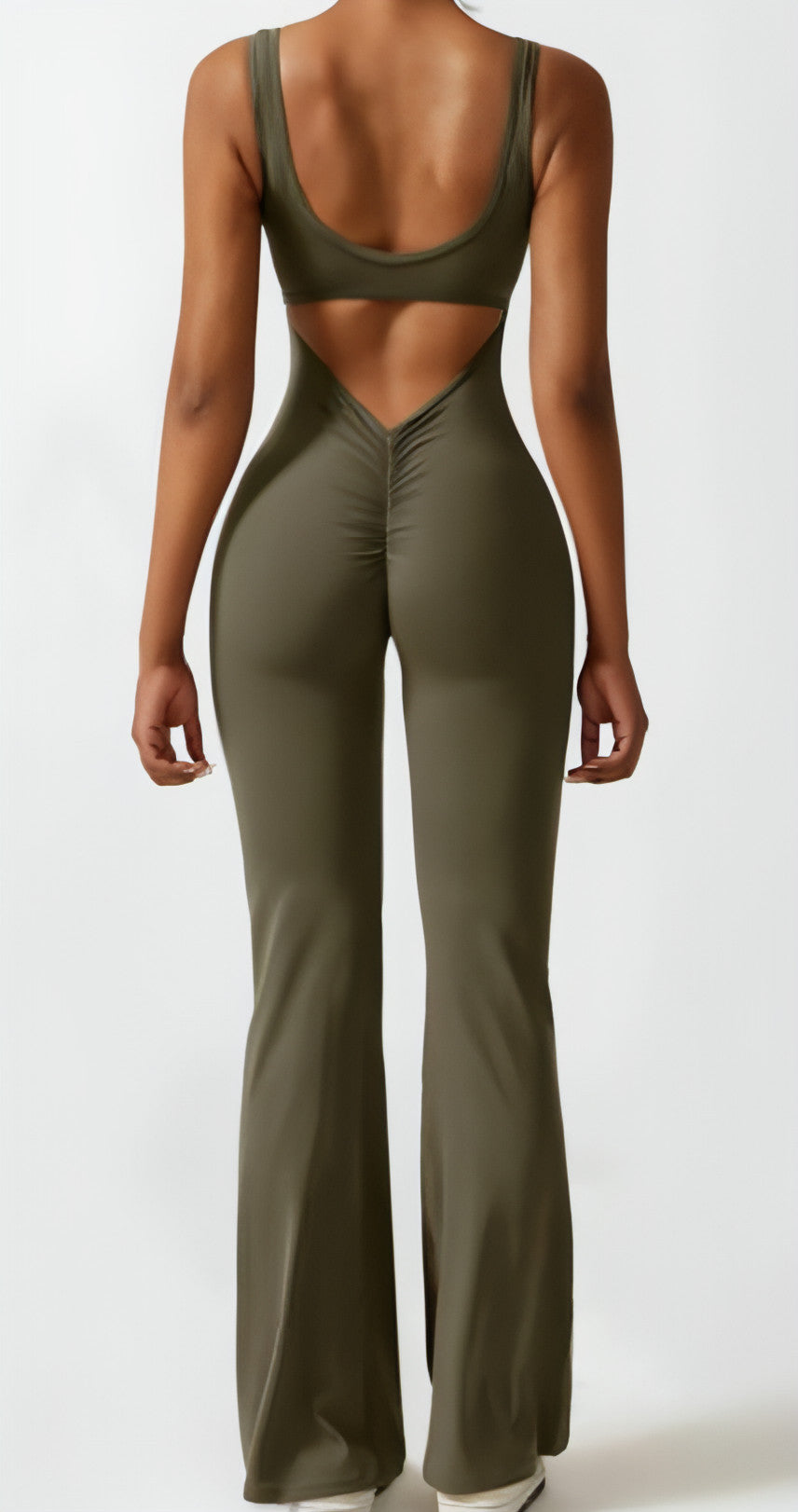 Enger Yoga-Bodysuit, lässig, hohl, nahtlos, für Damen (Leggings)