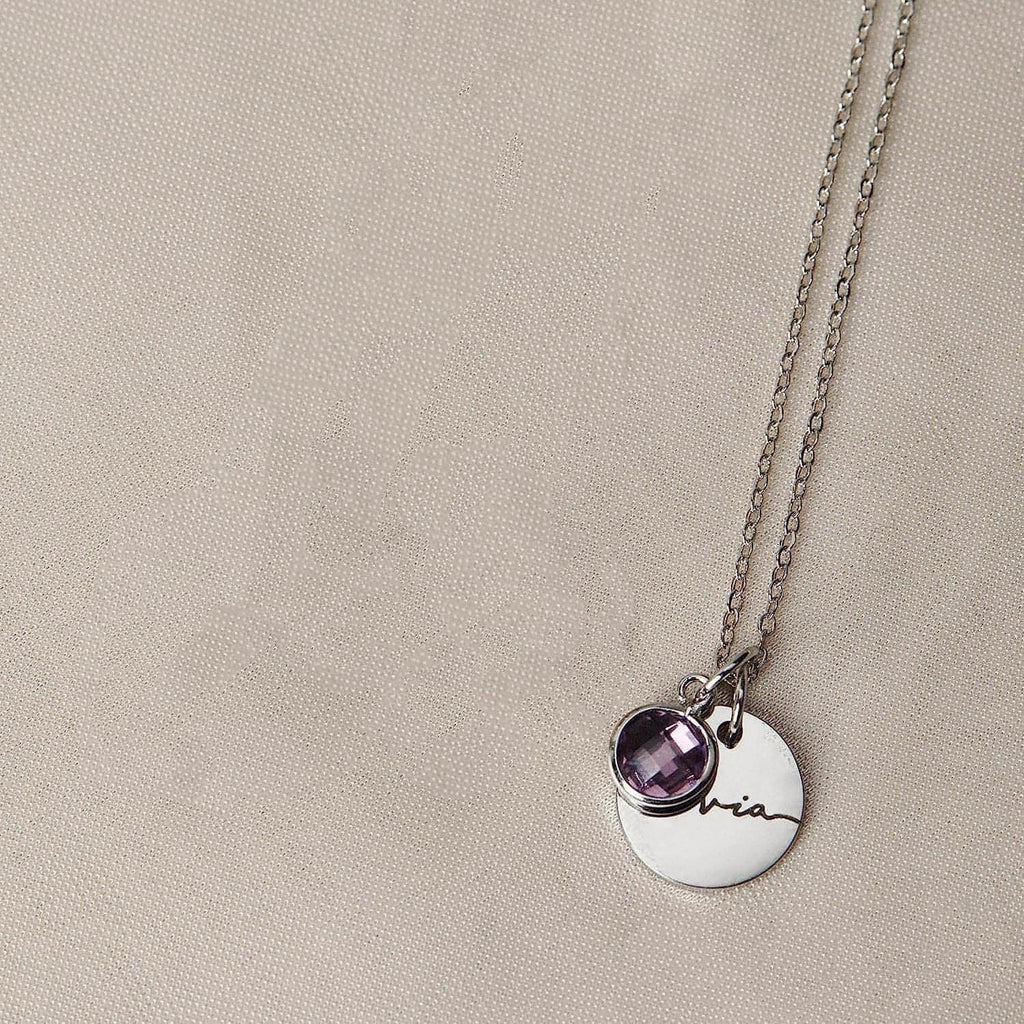 💎 Personalized Birthstone Name Necklace – A Gift from the Heart