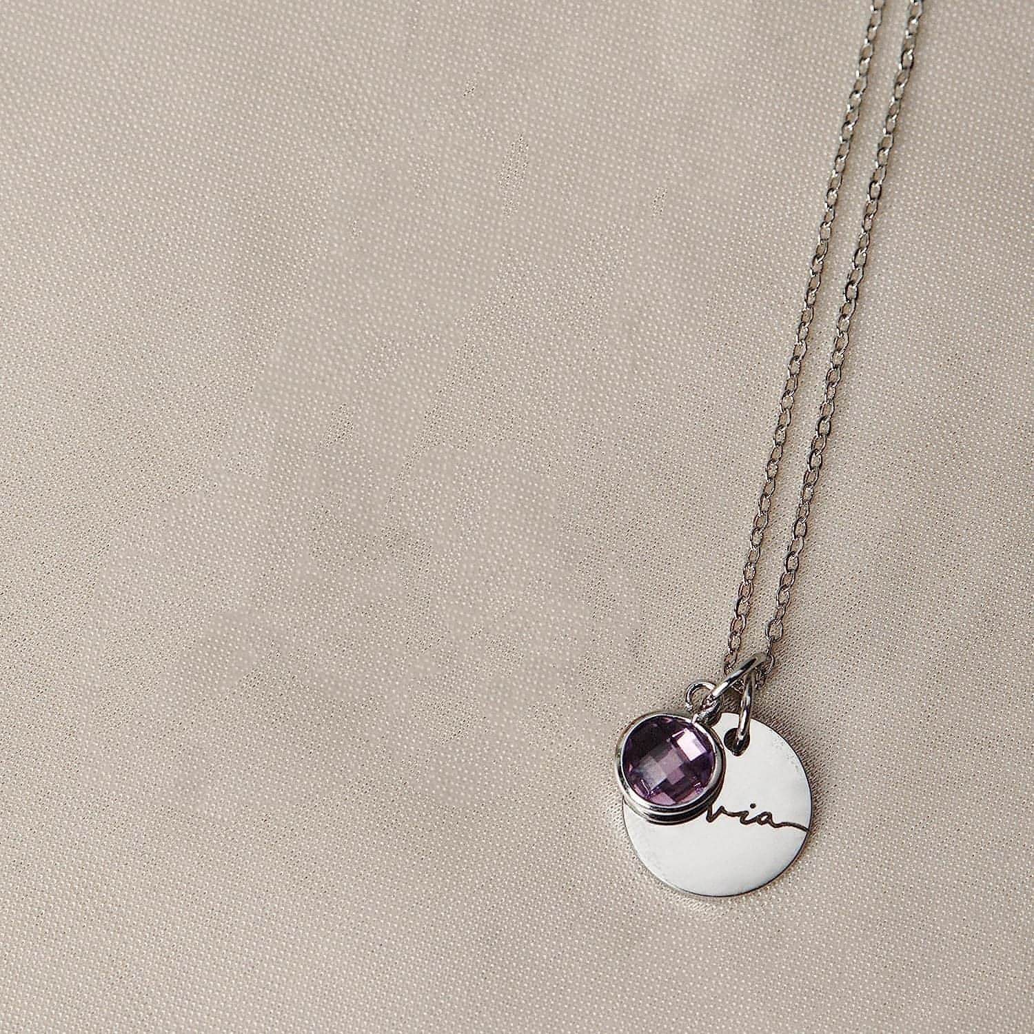 💎 Personalized Birthstone Name Necklace – A Gift from the Heart