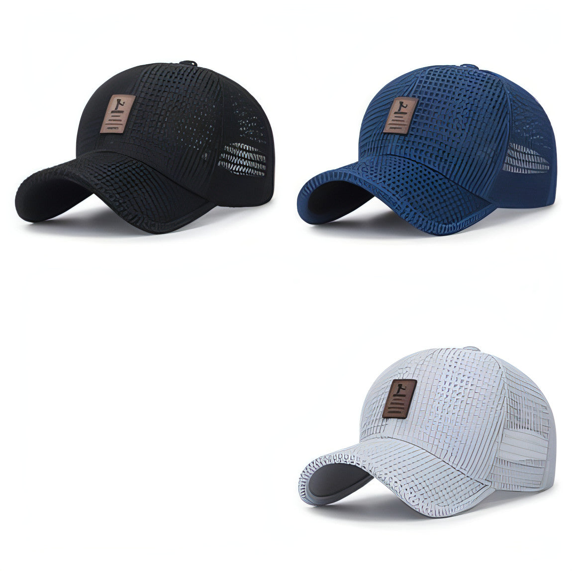 Sombrero de malla transpirable con protección solar para exteriores para hombre