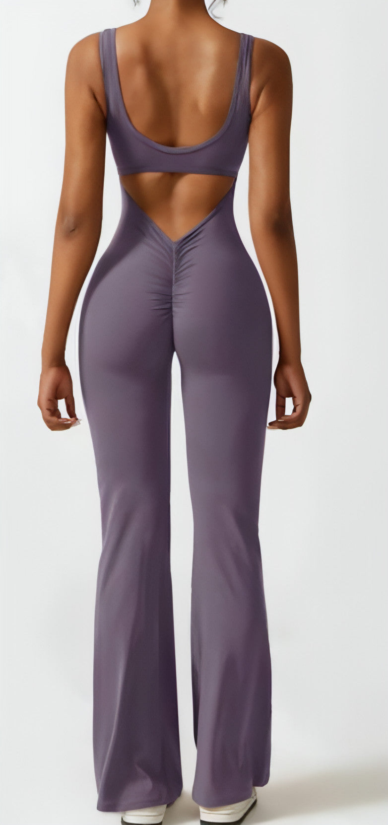 Enger Yoga-Bodysuit, lässig, hohl, nahtlos, für Damen (Leggings)