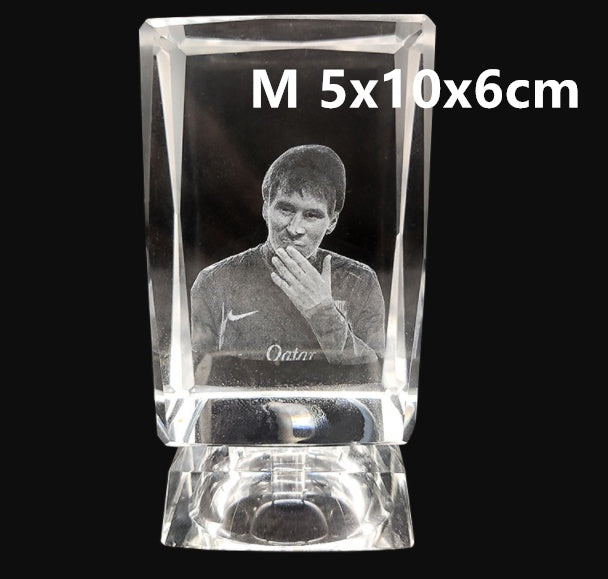 CrystalHeart™ – Personalized  Laser Engraved Glass Photo Cube