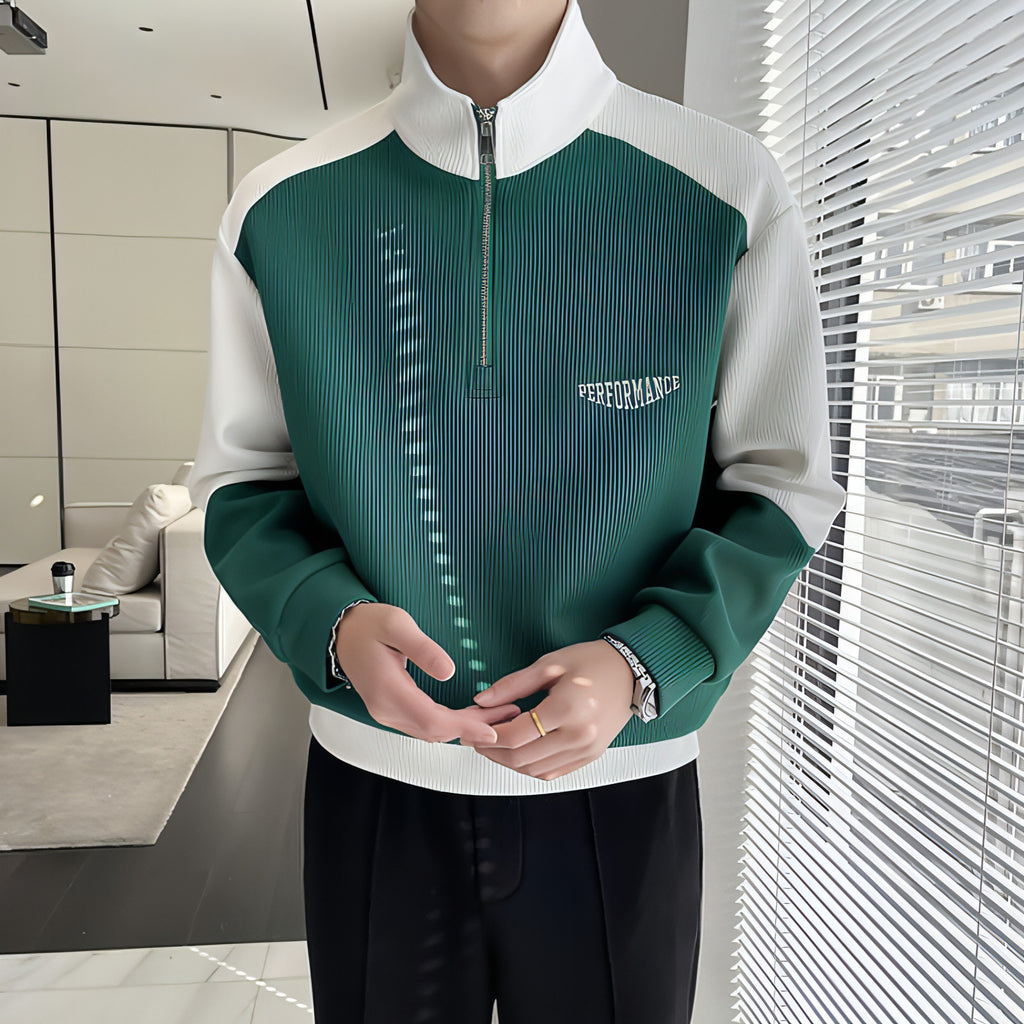 Men's Four Seasons Half-Zip Cotton Jacket