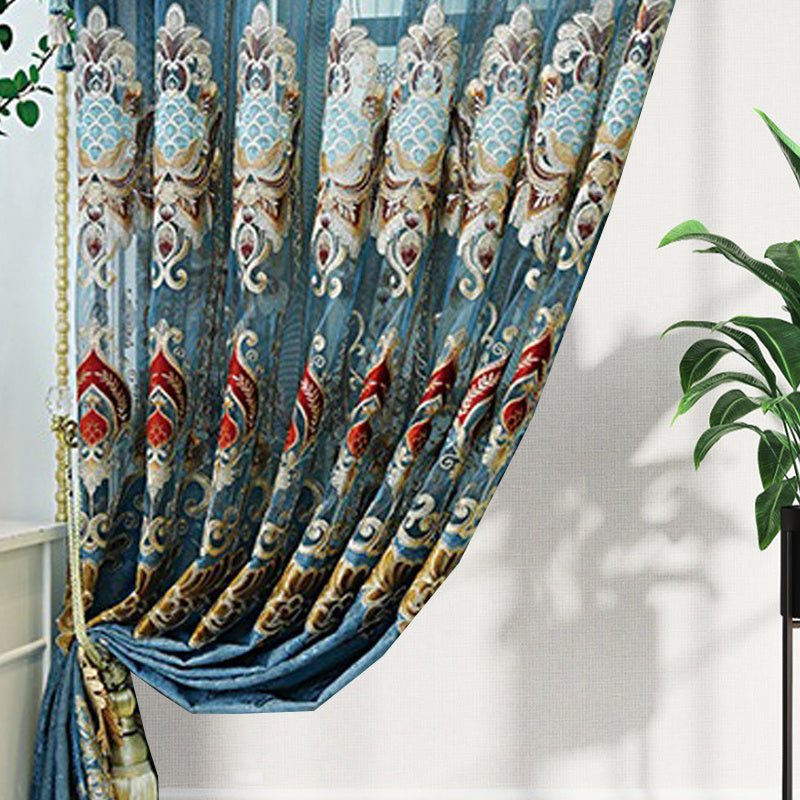 VeluRomi™ – Modern Velvet Embroidered Curtains for Light-Proof Elegance