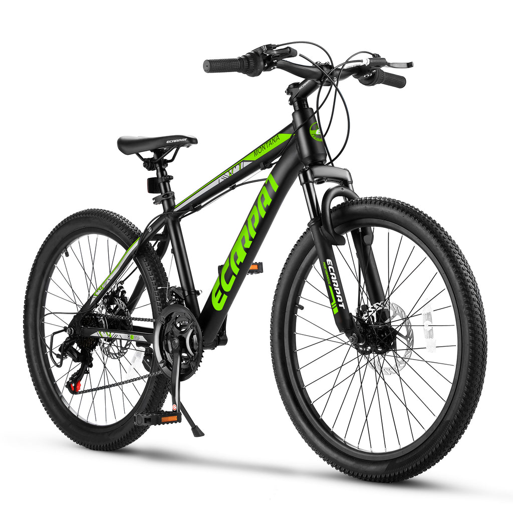 City-Cruizer – 24" Carpat™ ALUMINIUM Mountain Bike (21-Speed, Black-Orange)