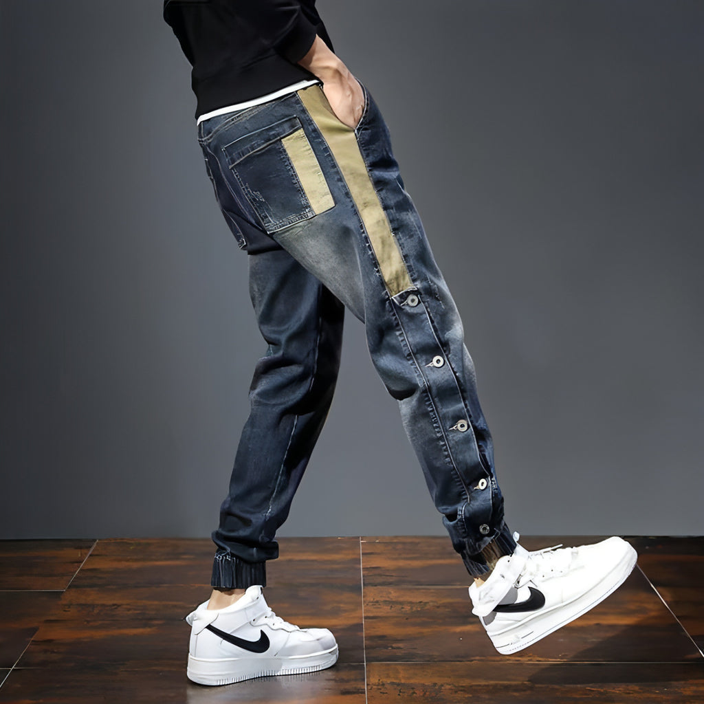 UrbanEase™ – Cropped Harem Denim Pants
