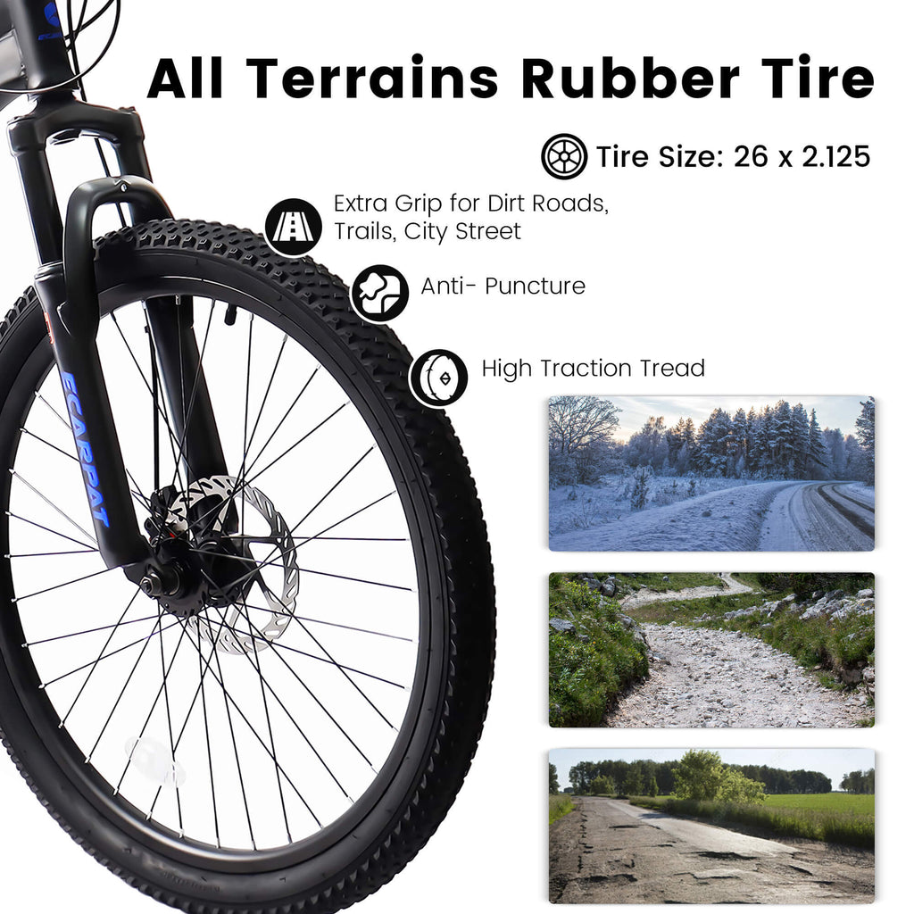 FlexRide™ 24 – 24" MTB Bike with Disc Brakes & 21-Speed Gears