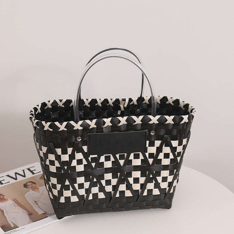 PandaWeave™ Handbag – Natural Chic Basket Edition