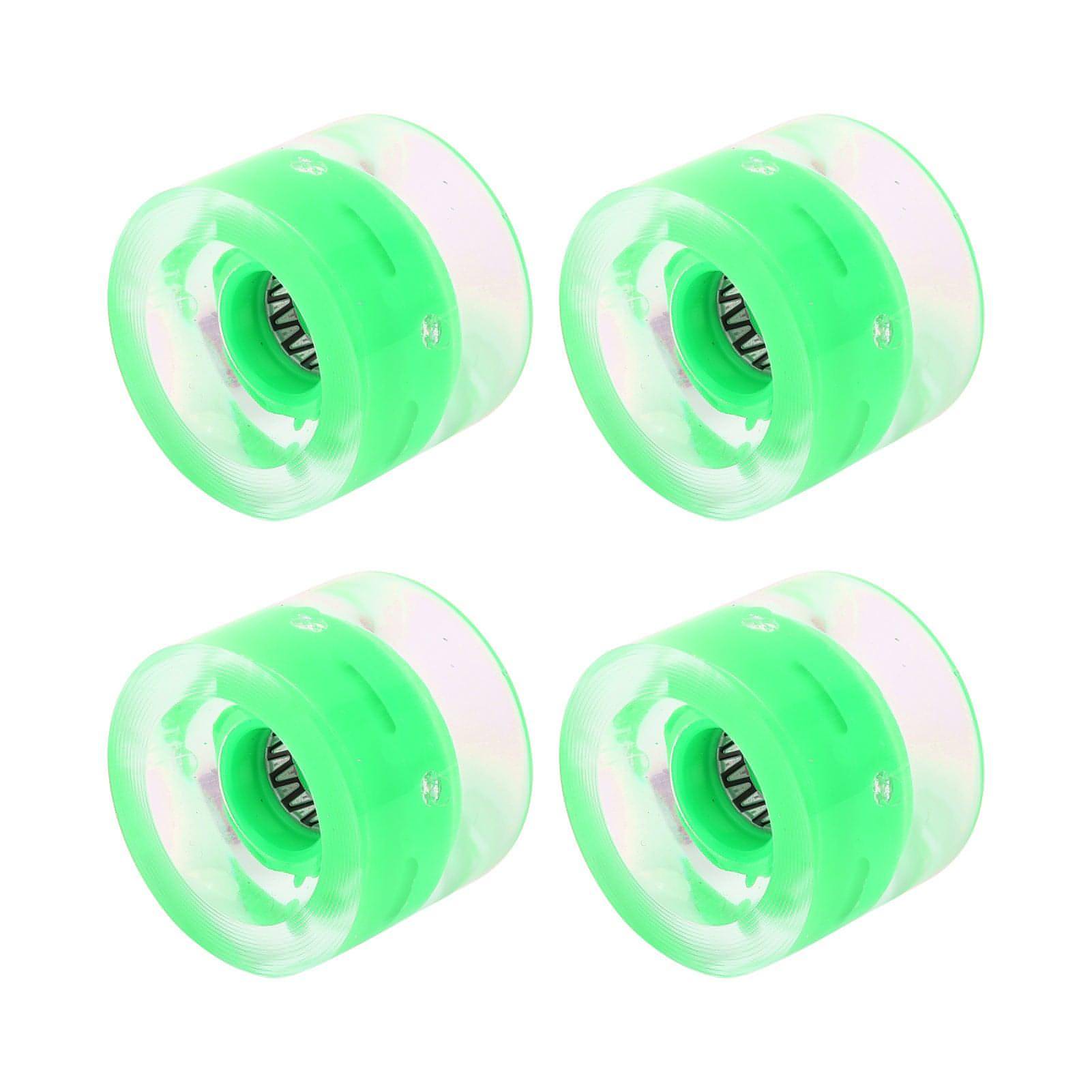 Wheel 78A 60x45mm HighElastic Skateboard Flash Wheel PU Filling for Longboard Cruiser Board(Green )