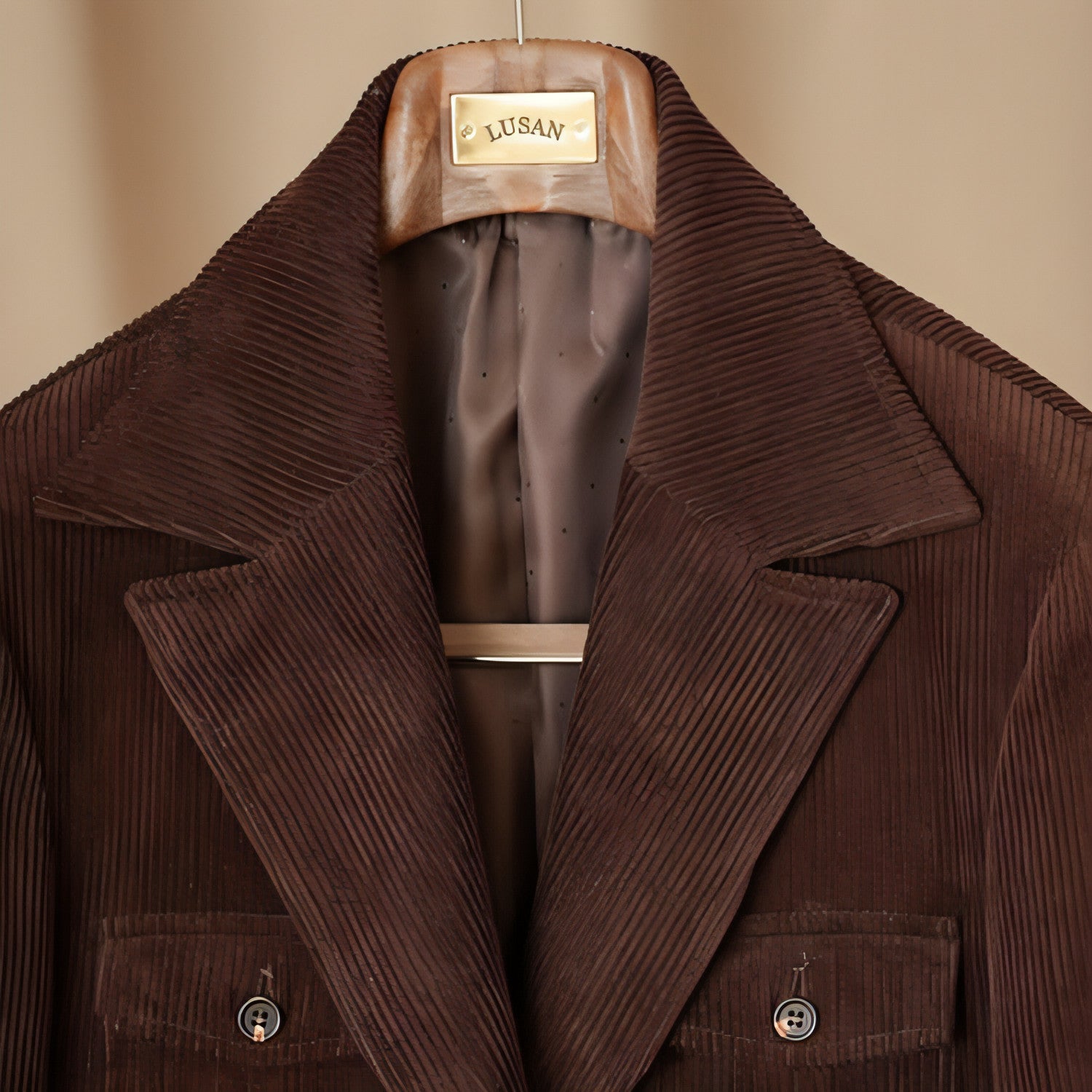 GentleFibre™ – Retro Corduroy Safari Jacket (100% Cotton)