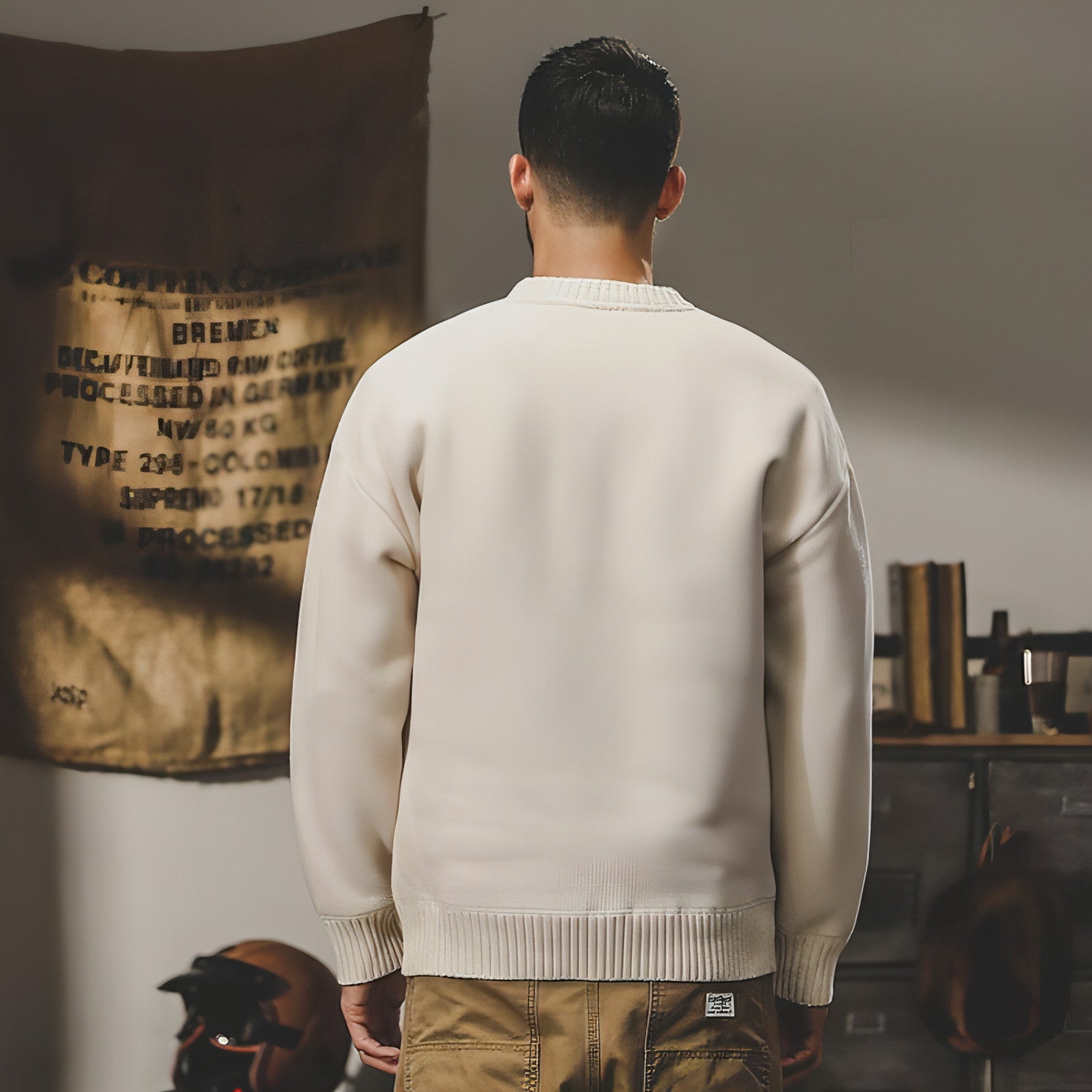 A.1 Suéter de punto básico para ropa interior masculina