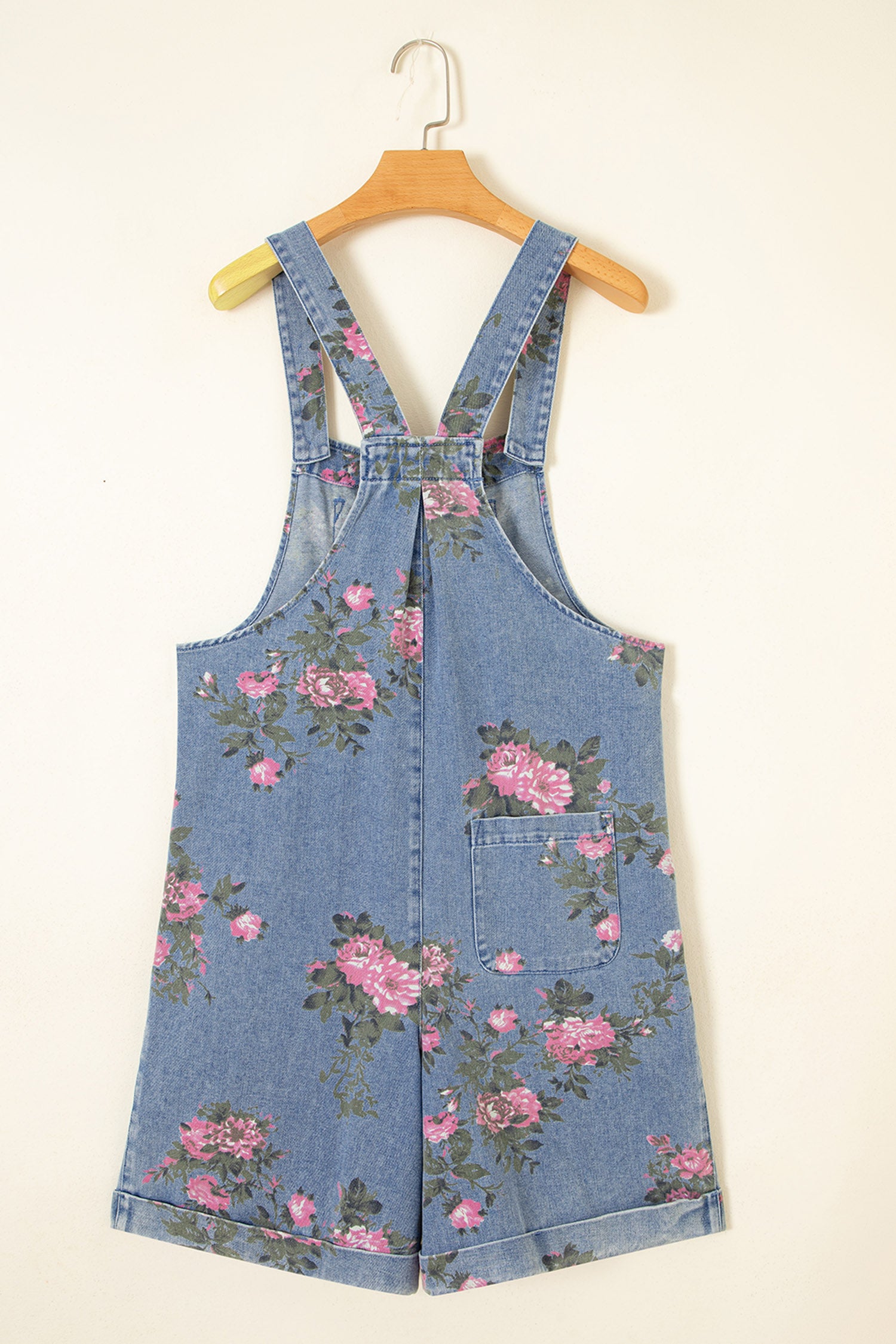 Myosotis Floral Print Denim Shortalls