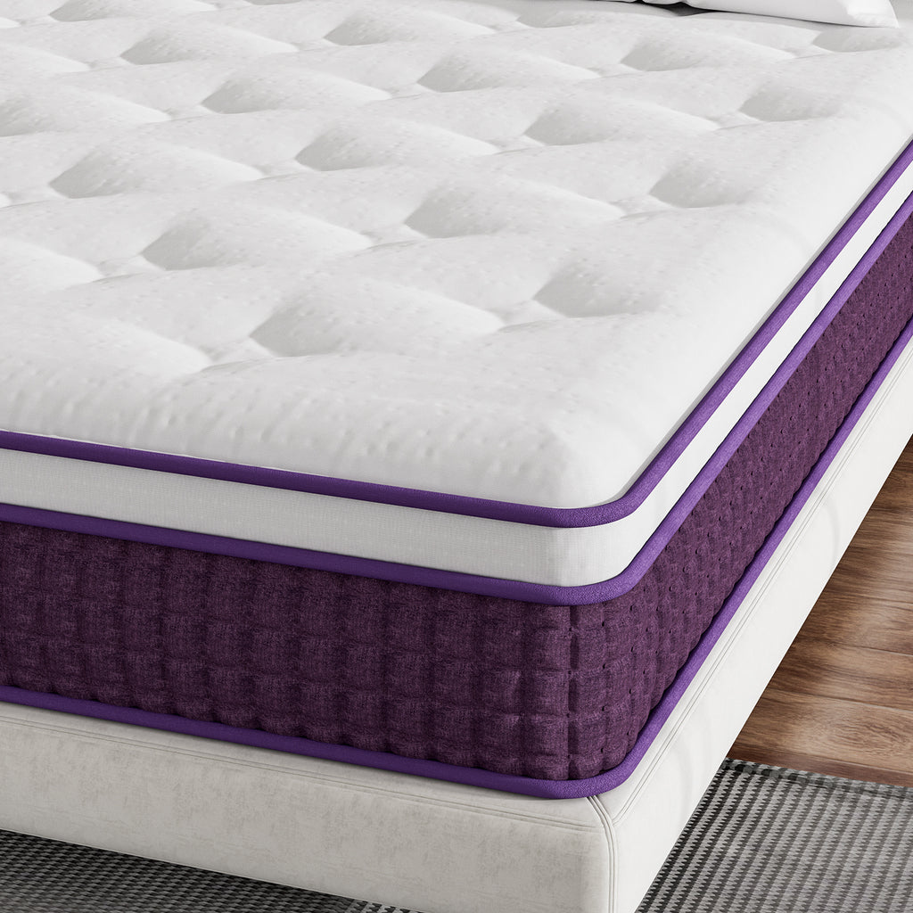 LuneluX_Sleep – 12-Inch Hybrid Mattress with Pocket Springs | Medium Soft | Boxed Comfort