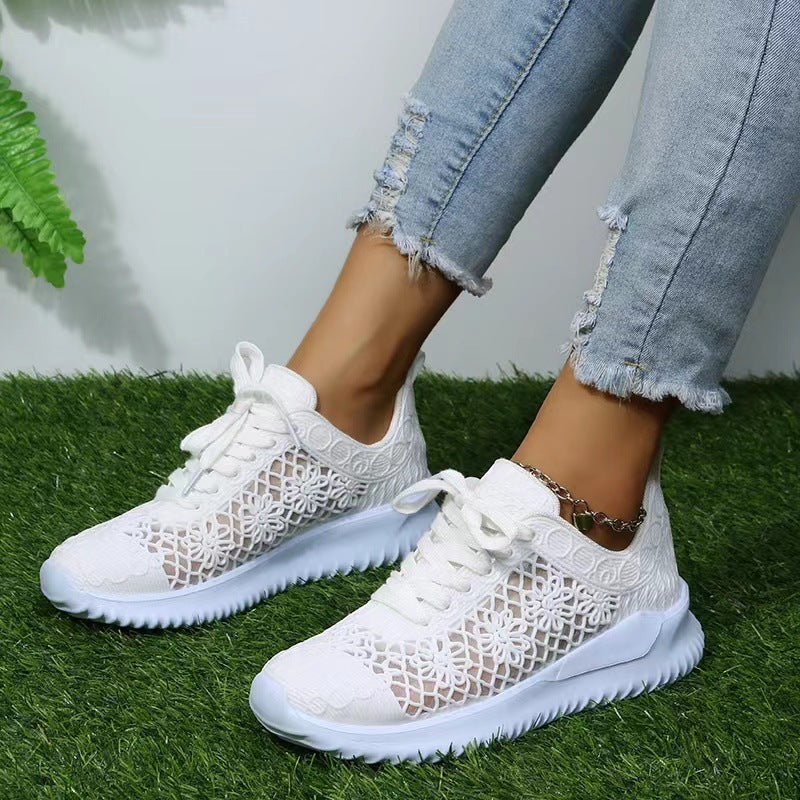 BlossAir™ Glowwalk Edition – Hollow Lace-up Women’s Sneakers with UV Reactive Effect
